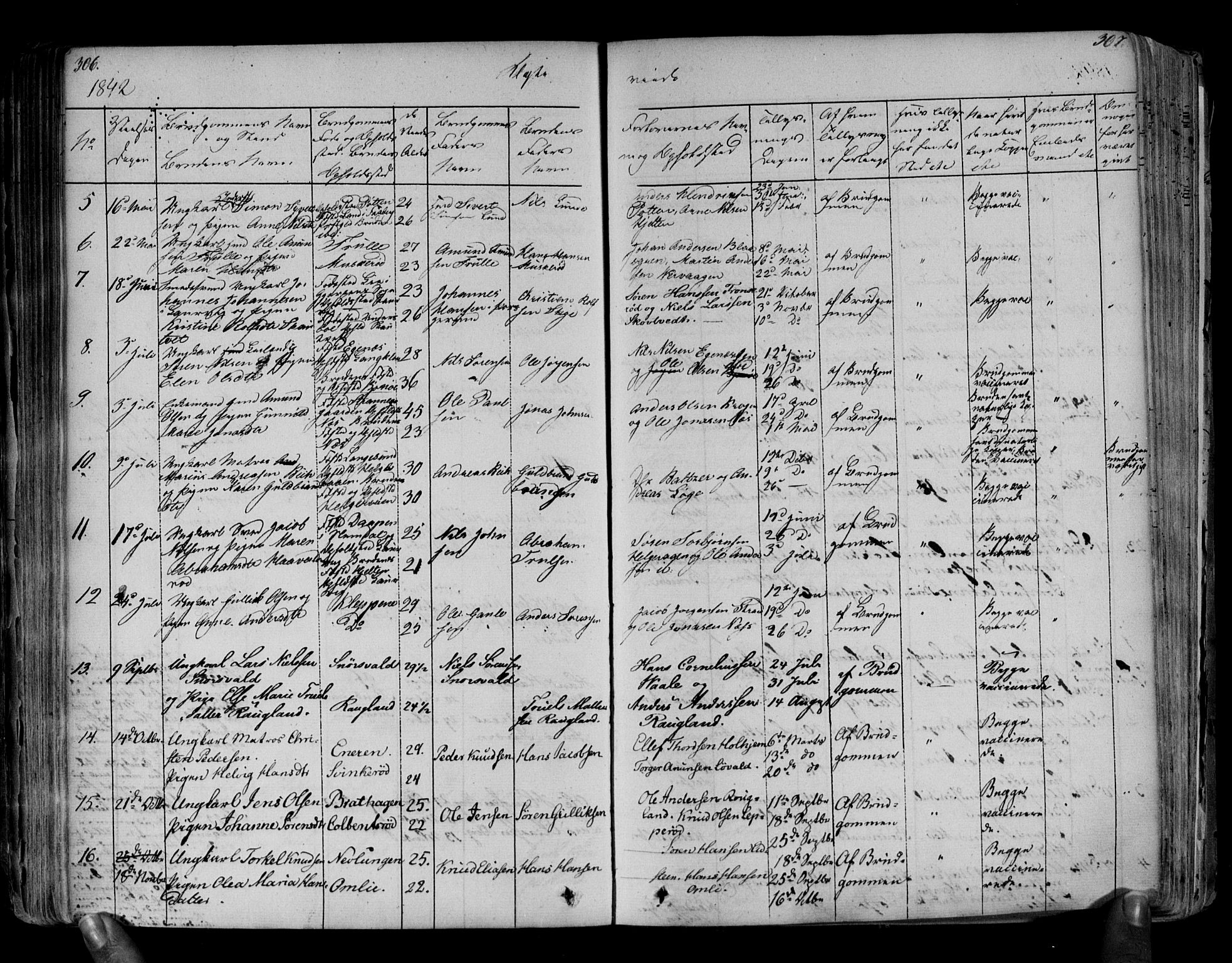 Brunlanes kirkebøker, AV/SAKO-A-342/F/Fa/L0003: Parish register (official) no. I 3, 1834-1845, p. 306-307