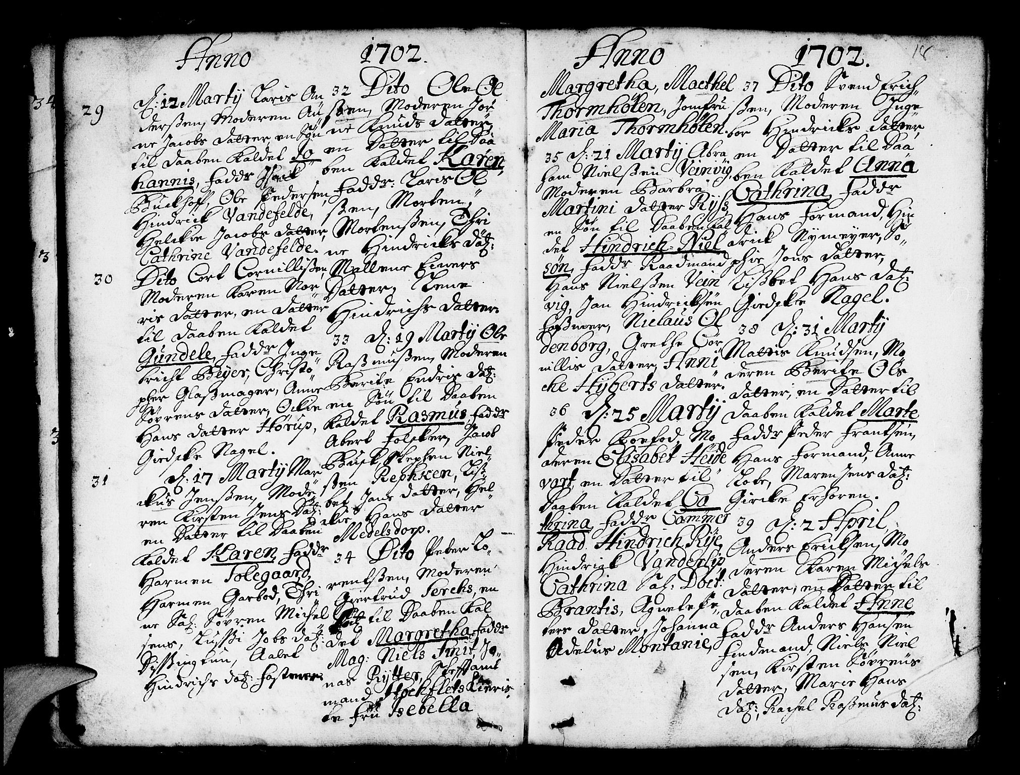 Nykirken Sokneprestembete, AV/SAB-A-77101/H/Haa/L0002: Parish register (official) no. A 2, 1700-1723, p. 18