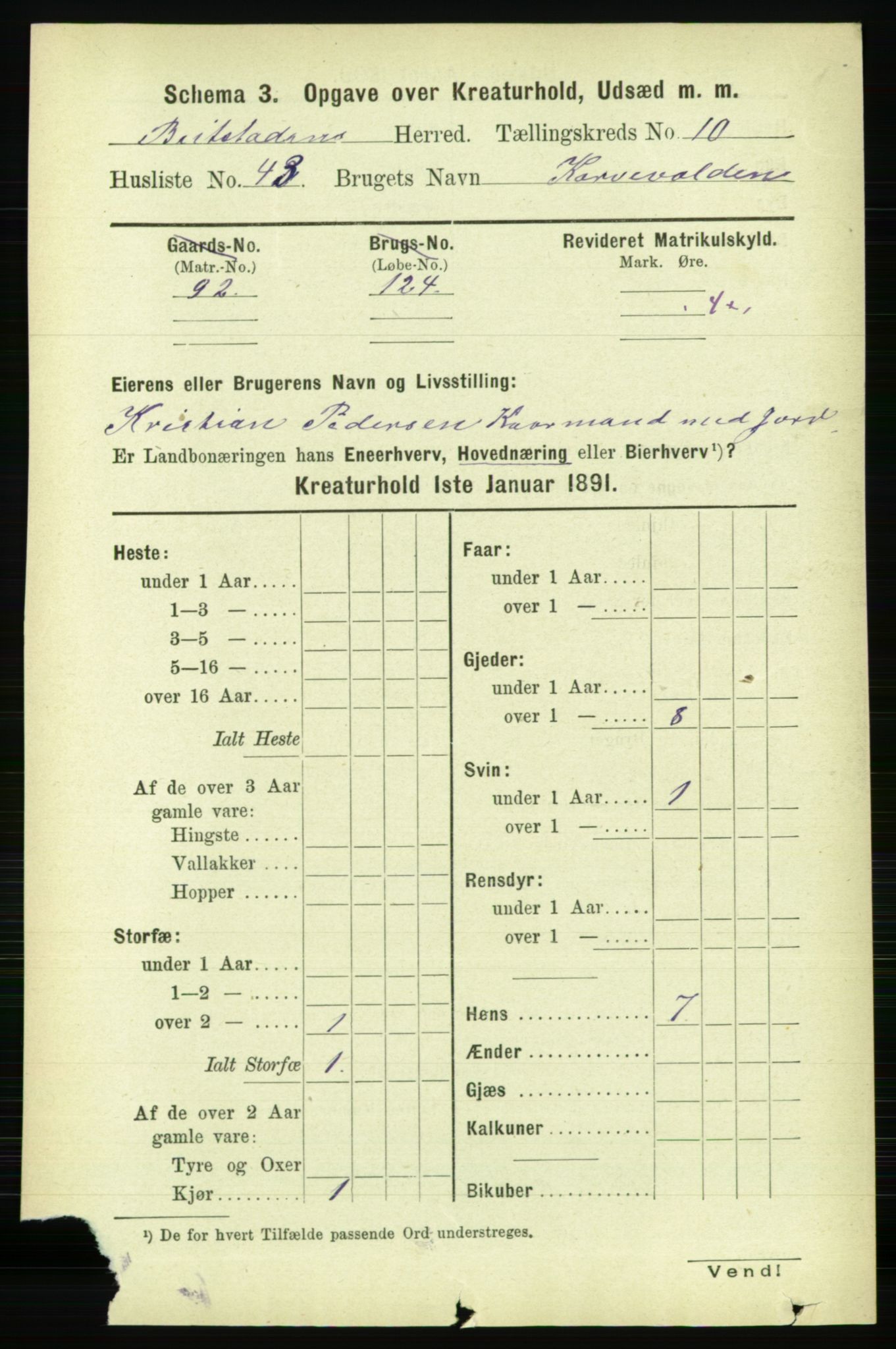 RA, 1891 census for 1727 Beitstad, 1891, p. 6269