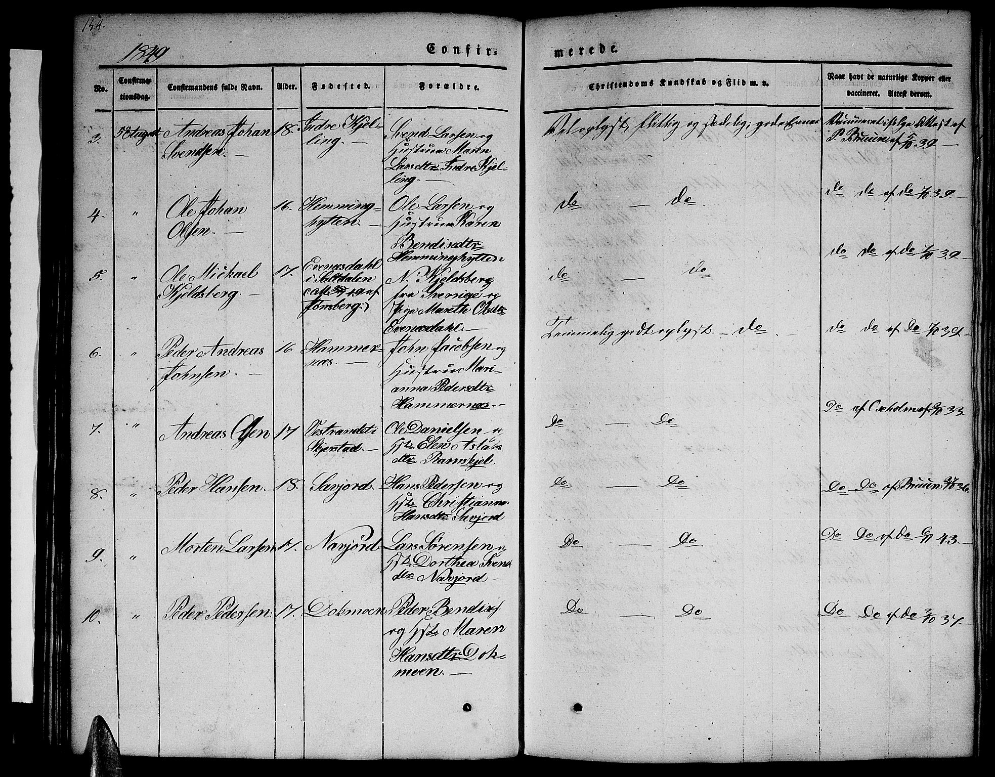 Ministerialprotokoller, klokkerbøker og fødselsregistre - Nordland, AV/SAT-A-1459/846/L0652: Parish register (copy) no. 846C02, 1841-1871, p. 154