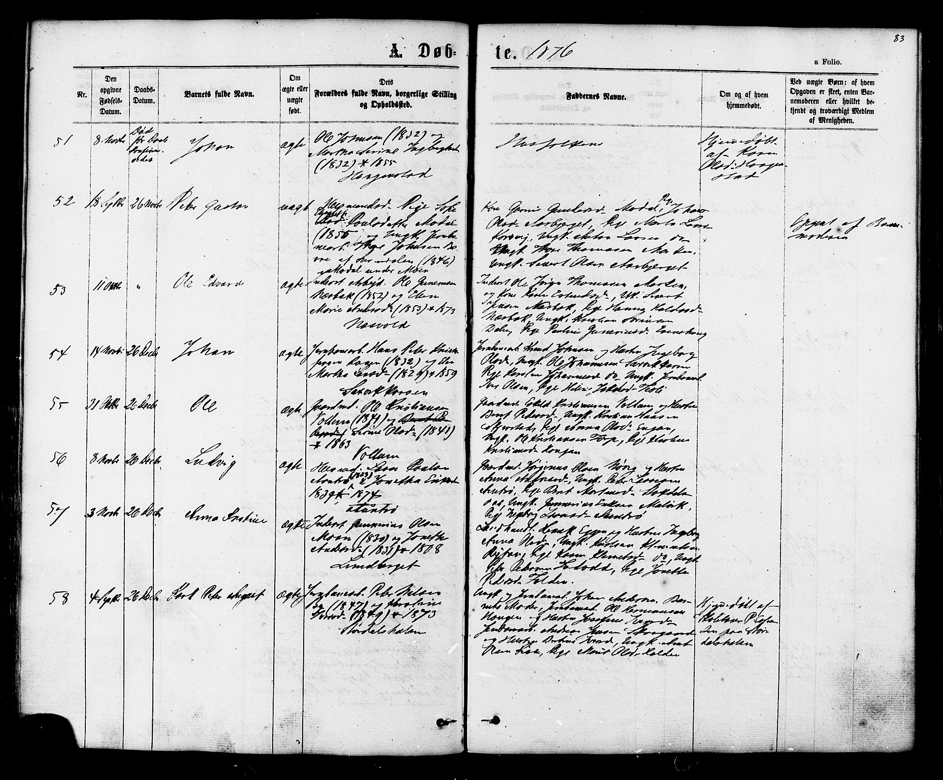Ministerialprotokoller, klokkerbøker og fødselsregistre - Sør-Trøndelag, SAT/A-1456/616/L0409: Parish register (official) no. 616A06, 1865-1877, p. 83