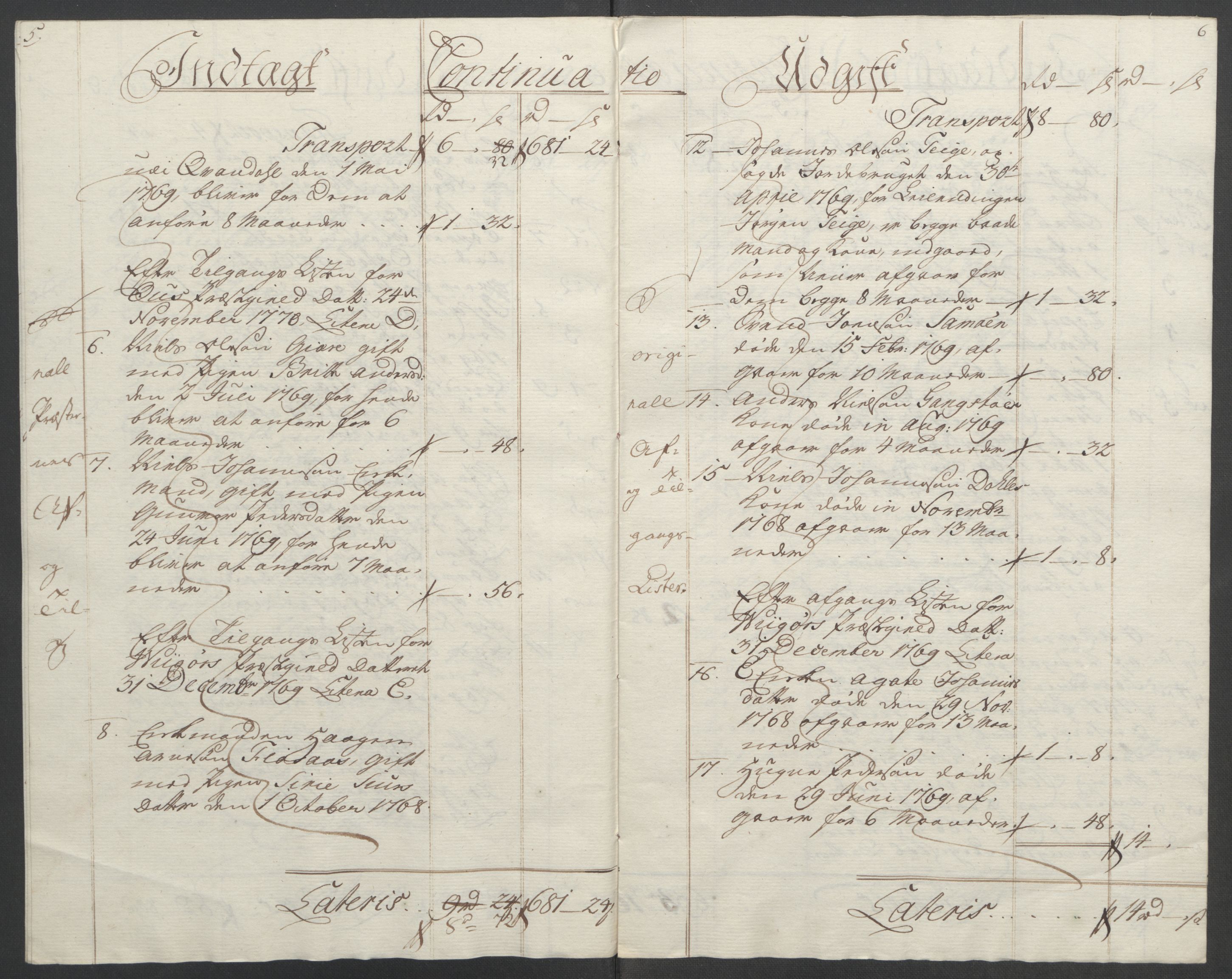 Rentekammeret inntil 1814, Reviderte regnskaper, Fogderegnskap, AV/RA-EA-4092/R49/L3157: Ekstraskatten Rosendal Baroni, 1762-1772, p. 246