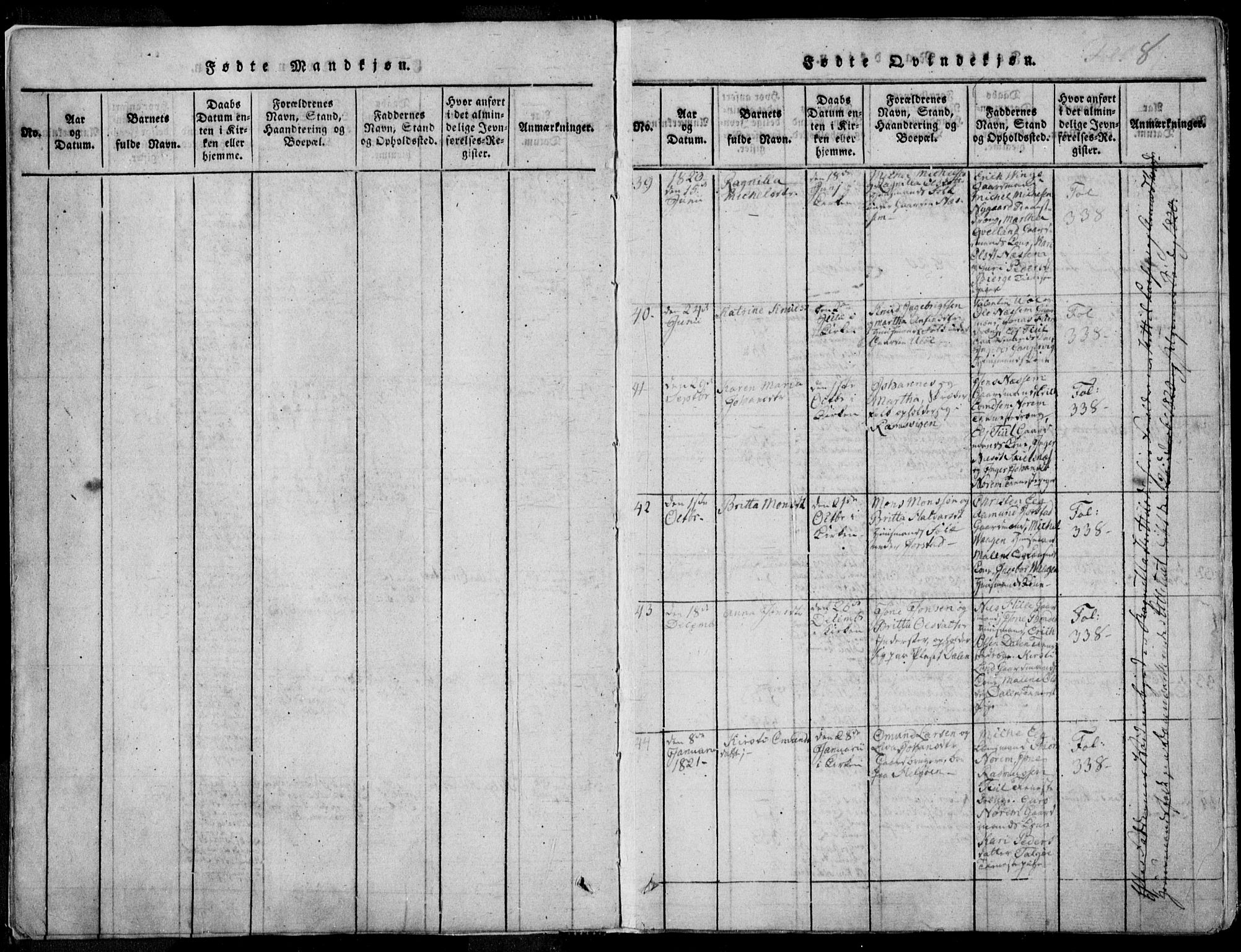 Nedstrand sokneprestkontor, AV/SAST-A-101841/01/IV: Parish register (official) no. A 7, 1816-1870, p. 8