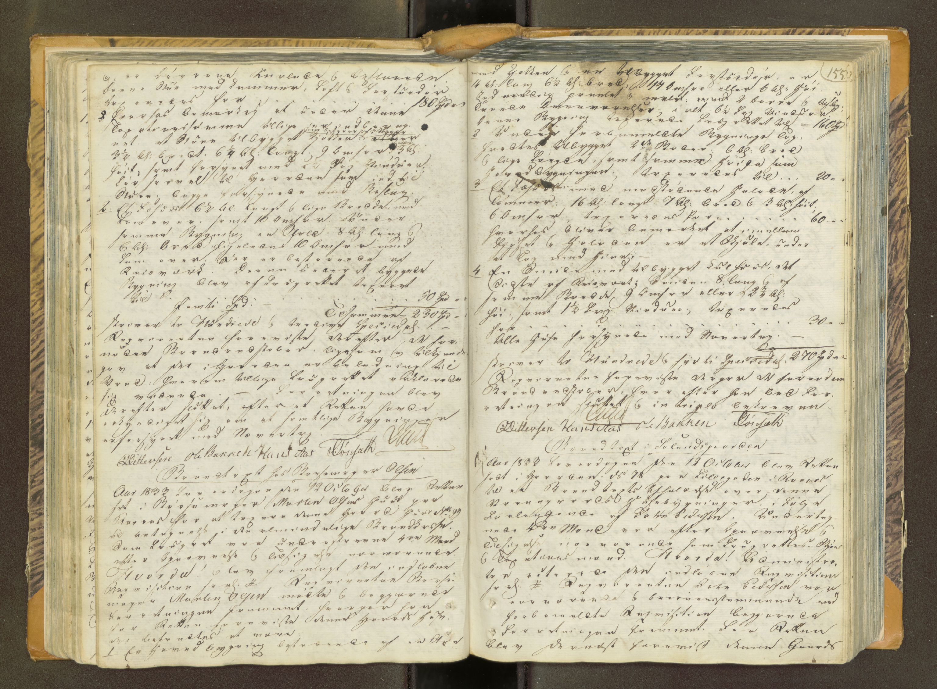 Gauldal sorenskriveri, AV/SAT-A-0014/1/1/1B/L0001: Ekstrarettsprotokoller, 1814-1852, p. 154b-155a