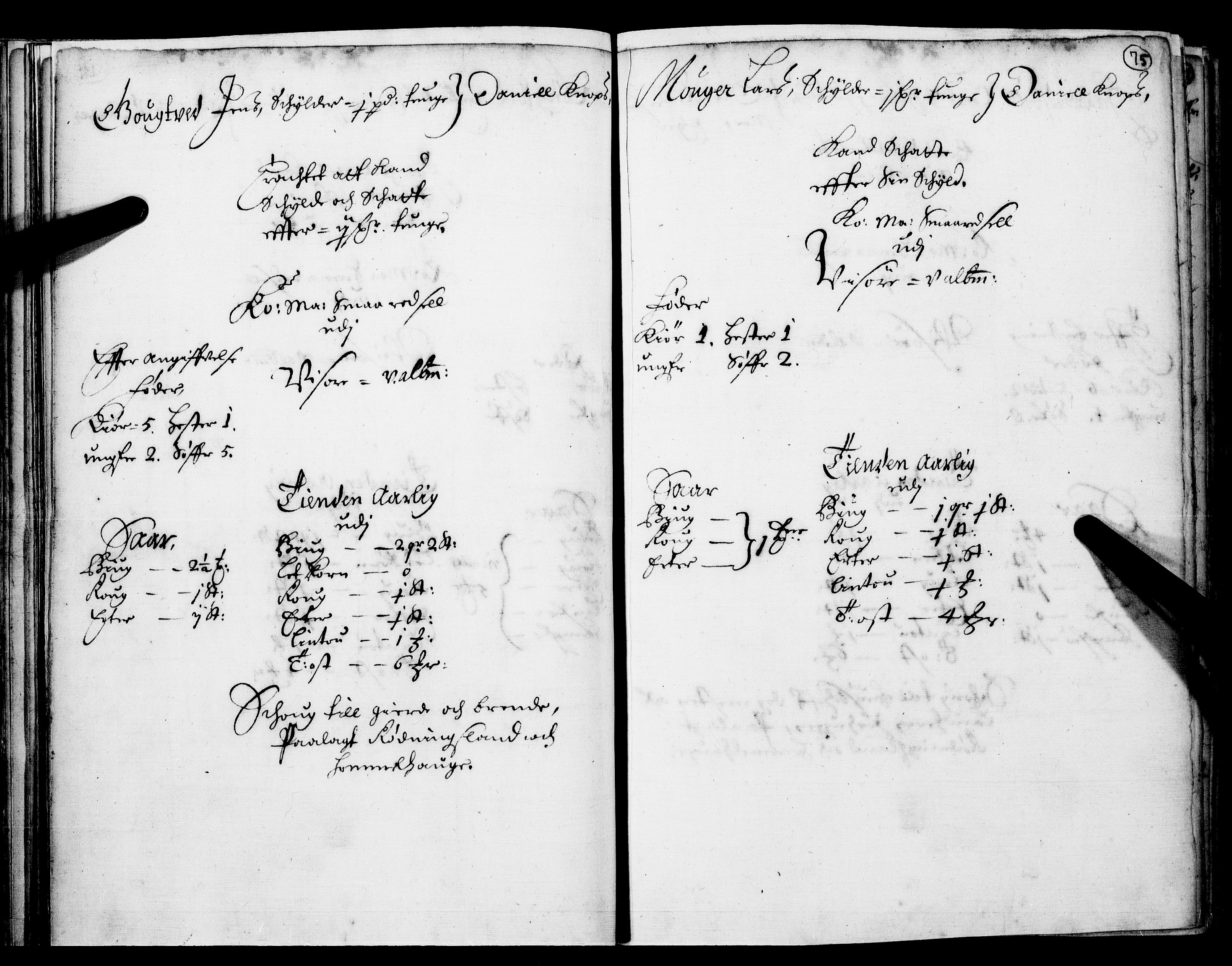 Rentekammeret inntil 1814, Realistisk ordnet avdeling, RA/EA-4070/N/Nb/Nba/L0016: Hadeland og Valdres fogderi, 1. del, 1667, p. 74b-75a