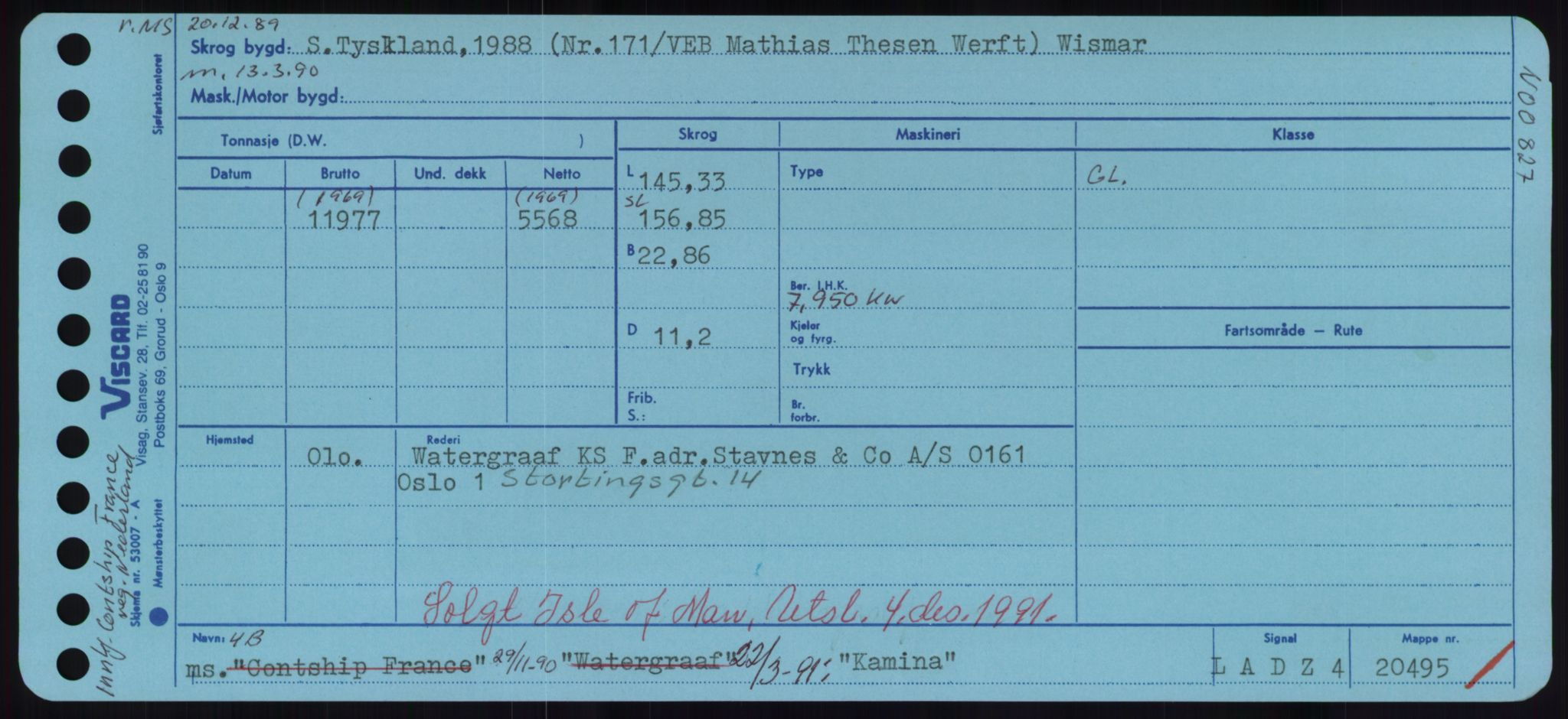 Sjøfartsdirektoratet med forløpere, Skipsmålingen, AV/RA-S-1627/H/Hd/L0020: Fartøy, K-Kon, p. 33