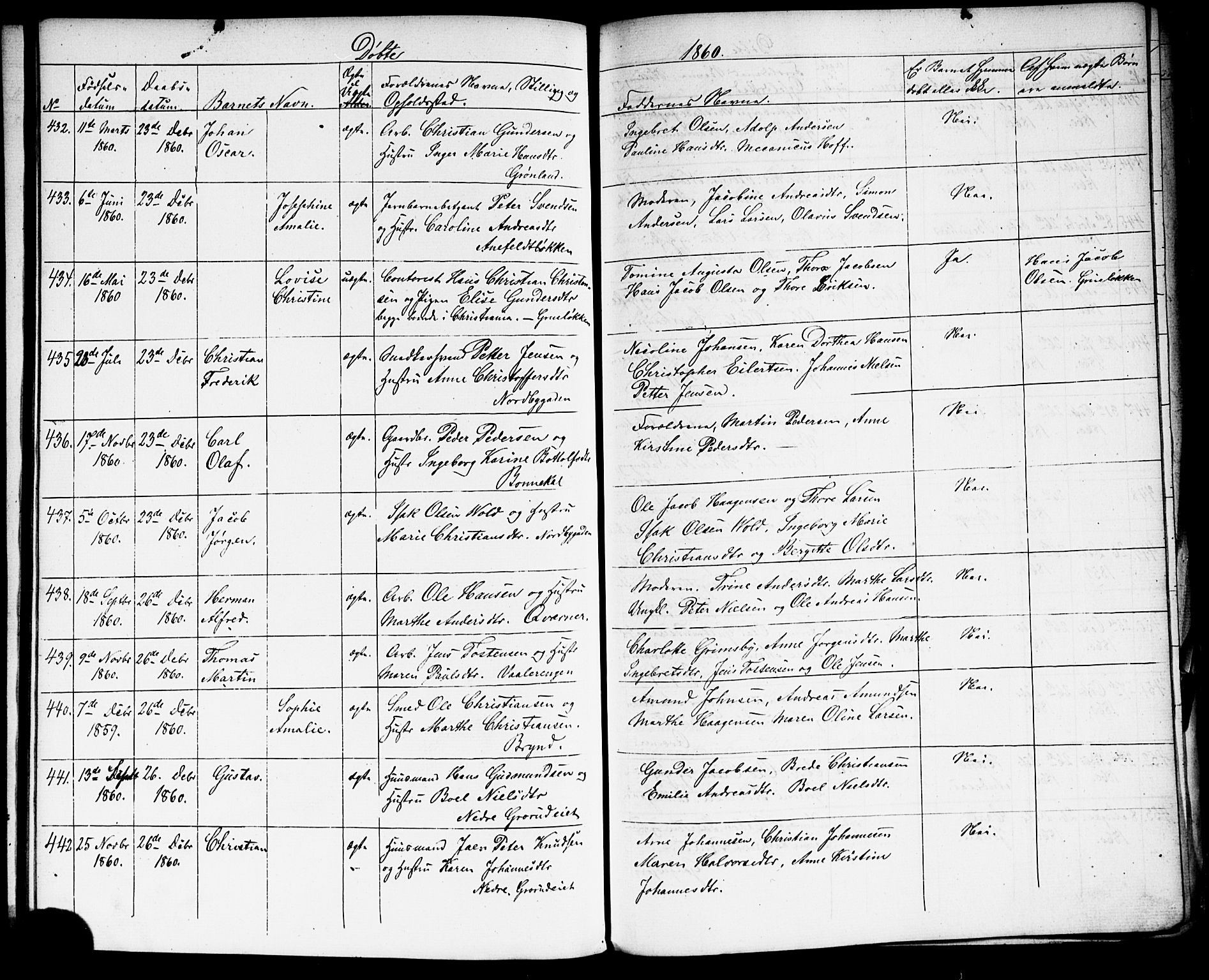 Grønland prestekontor Kirkebøker, SAO/A-10848/G/Ga/L0001: Parish register (copy) no. 1, 1859-1861