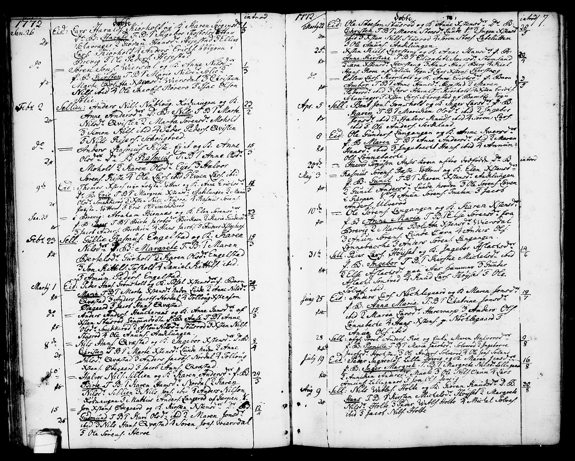 Eidanger kirkebøker, SAKO/A-261/F/Fa/L0006: Parish register (official) no. 6, 1764-1814, p. 17