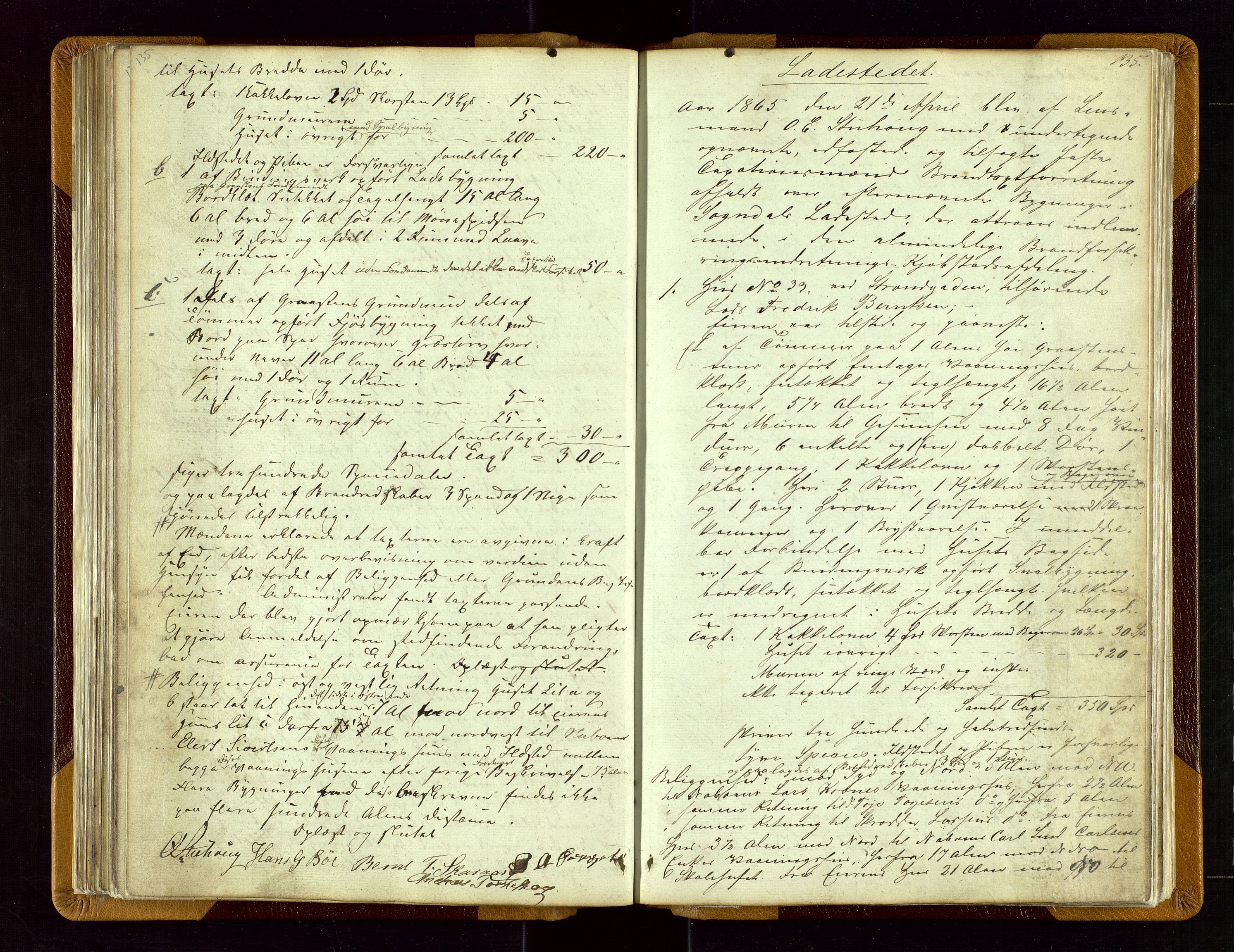 Sokndal lensmannskontor, AV/SAST-A-100417/Goa/L0001: "Brandtaxations Protocol", 1846-1876, p. 135
