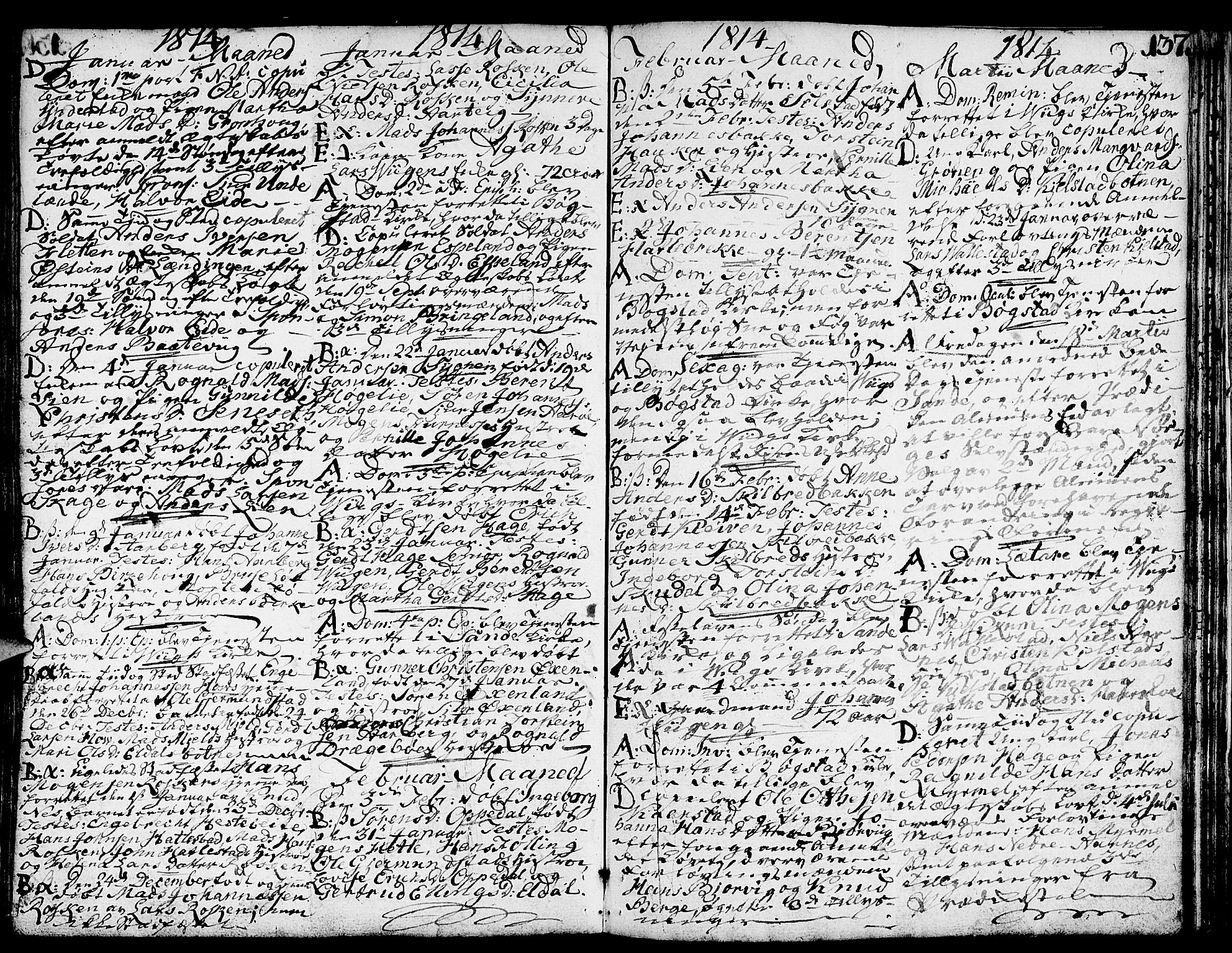 Gaular sokneprestembete, AV/SAB-A-80001/H/Haa: Parish register (official) no. A 2, 1785-1821, p. 137