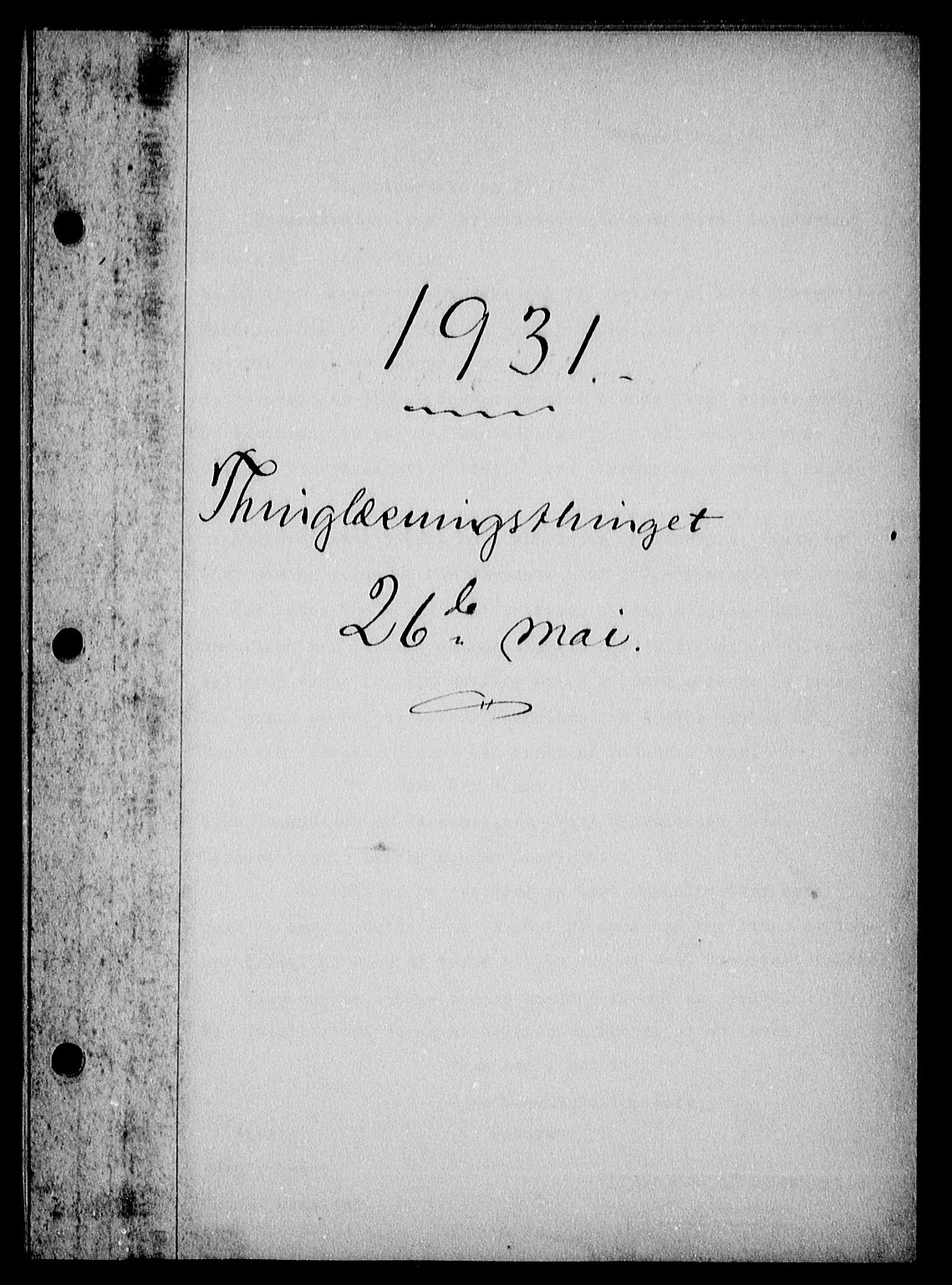 Setesdal sorenskriveri, SAK/1221-0011/G/Gb/L0028: Mortgage book no. 27, 1931-1932, Deed date: 01.05.1931