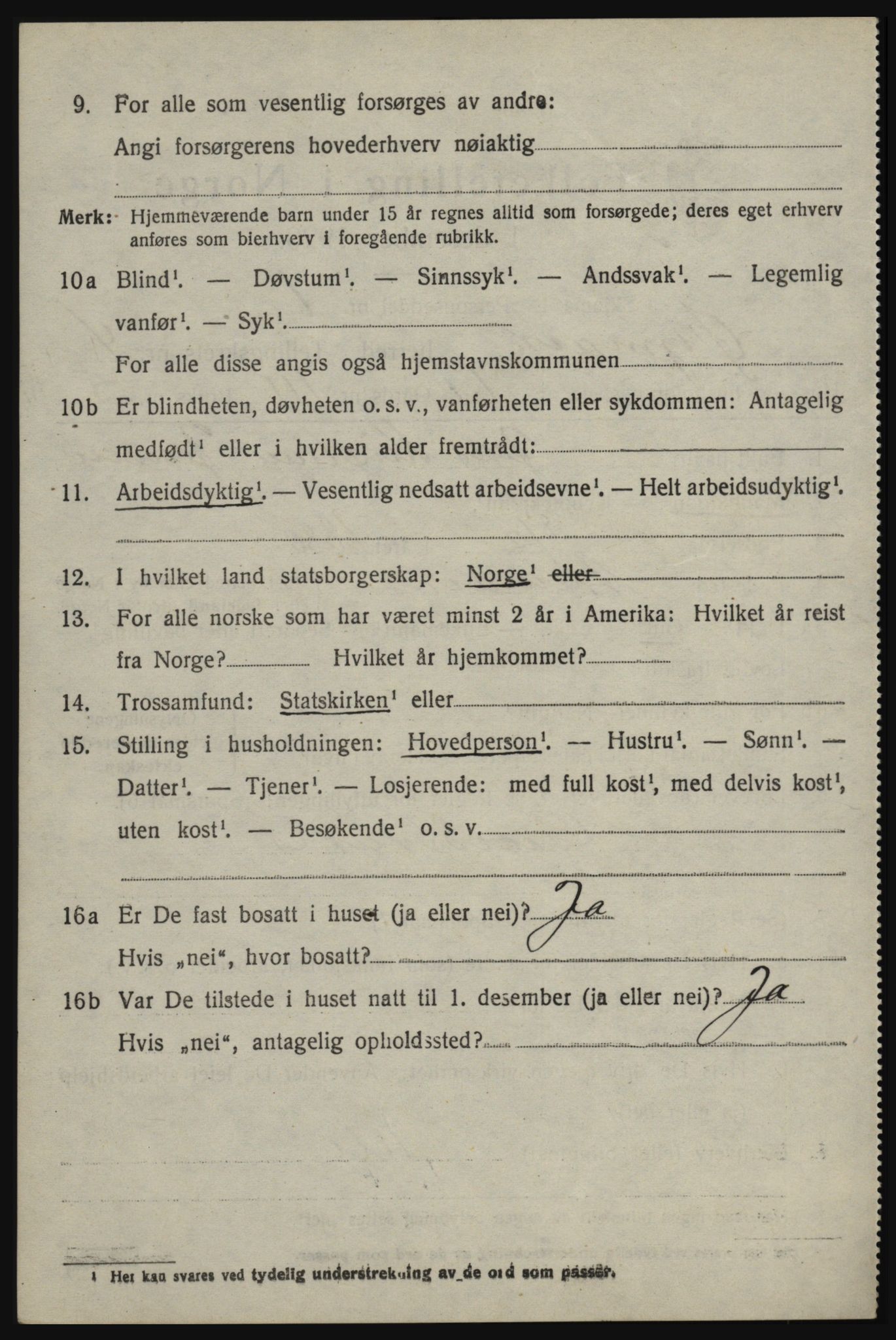 SAO, 1920 census for Øymark, 1920, p. 3154