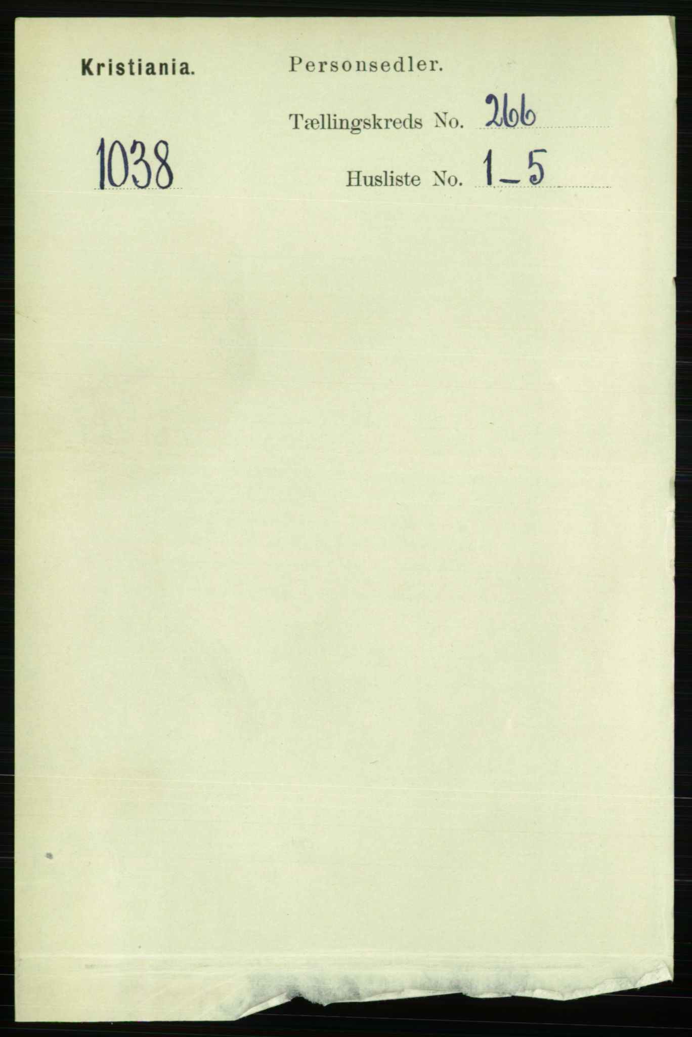 RA, 1891 census for 0301 Kristiania, 1891, p. 161158
