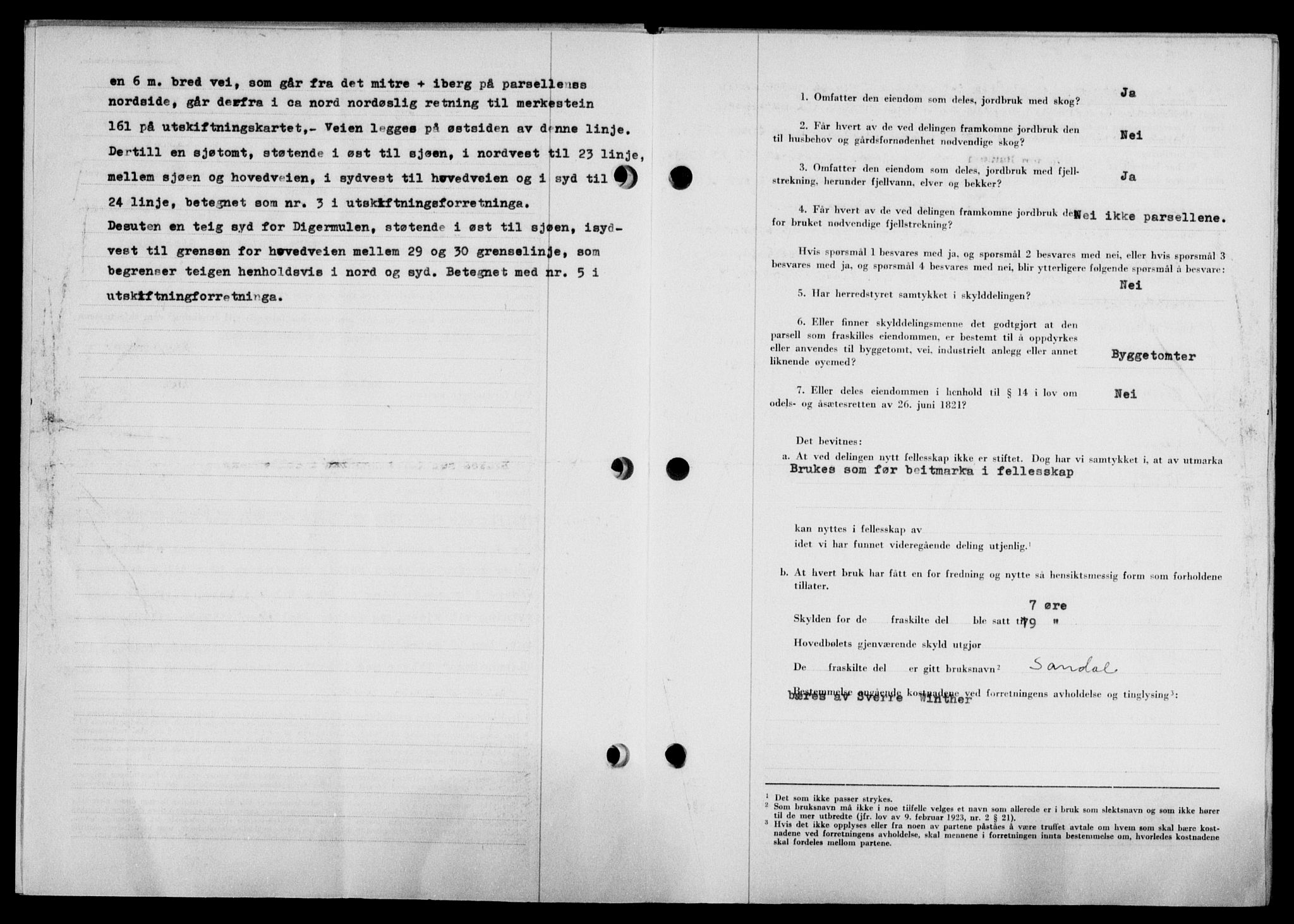 Lofoten sorenskriveri, SAT/A-0017/1/2/2C/L0023a: Mortgage book no. 23a, 1950-1950, Diary no: : 516/1950