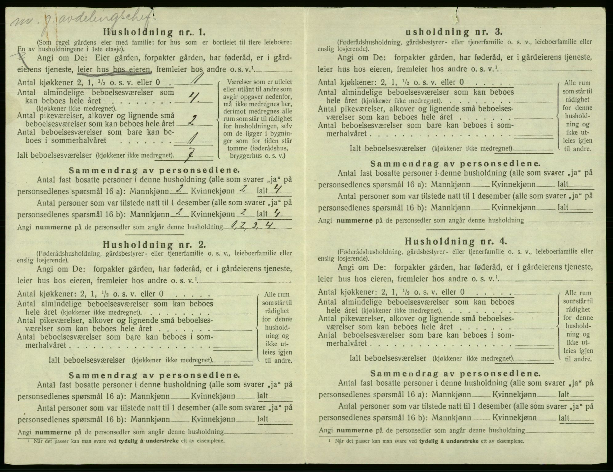 SAB, 1920 census for Fana, 1920, p. 913