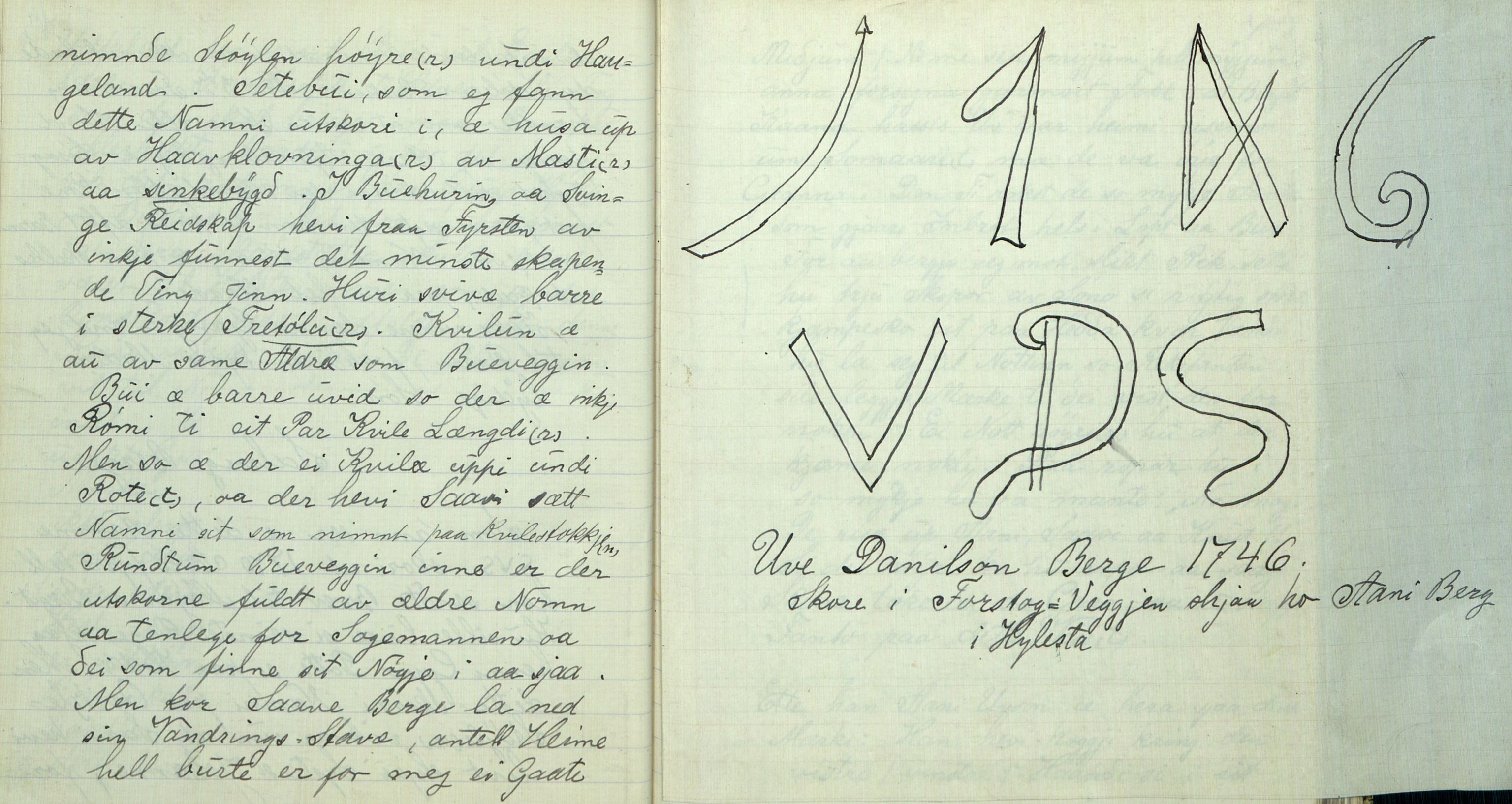 Rikard Berge, TEMU/TGM-A-1003/F/L0007/0015: 251-299 / 265 Uppskriftir av Knut J. Hedi, Valle, 1914-1915, p. 44-45