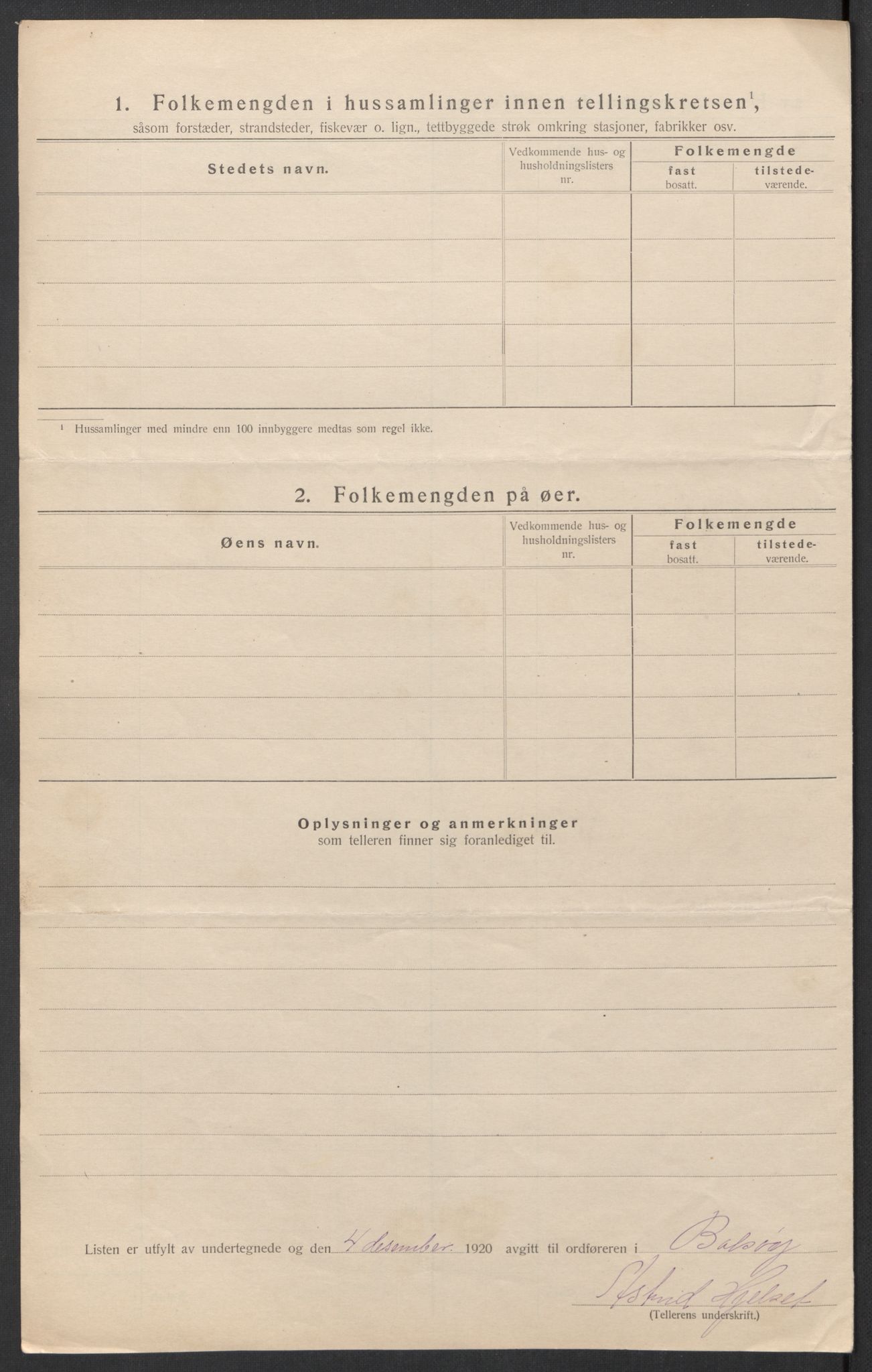 SAT, 1920 census for Bolsøy, 1920, p. 35