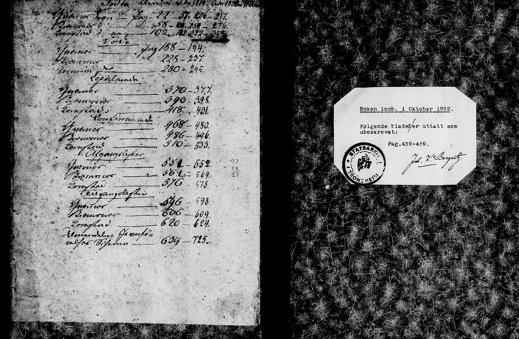 Ministerialprotokoller, klokkerbøker og fødselsregistre - Møre og Romsdal, SAT/A-1454/568/L0800: Parish register (official) no. 568A09 /1, 1819-1830