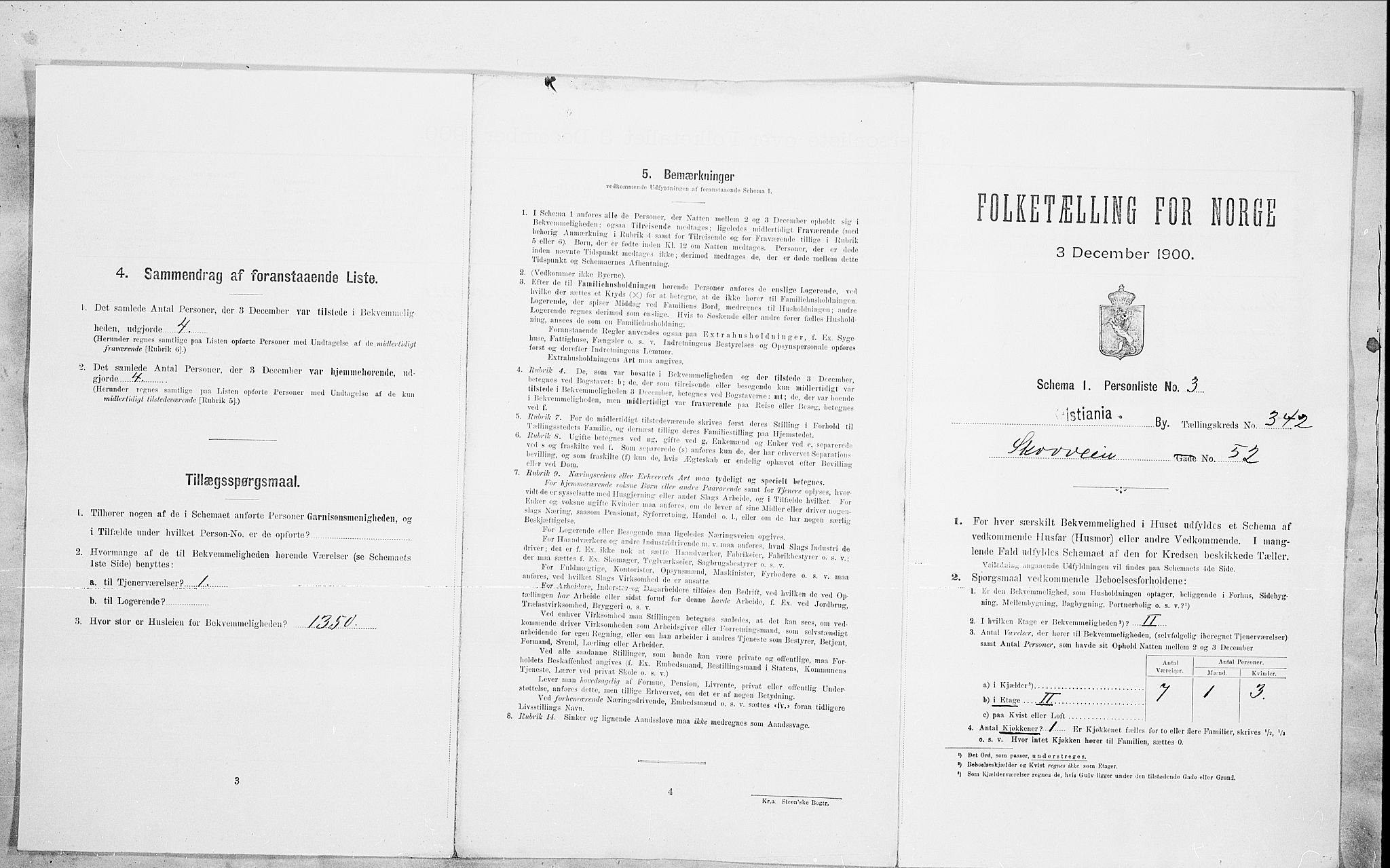 SAO, 1900 census for Kristiania, 1900, p. 86111