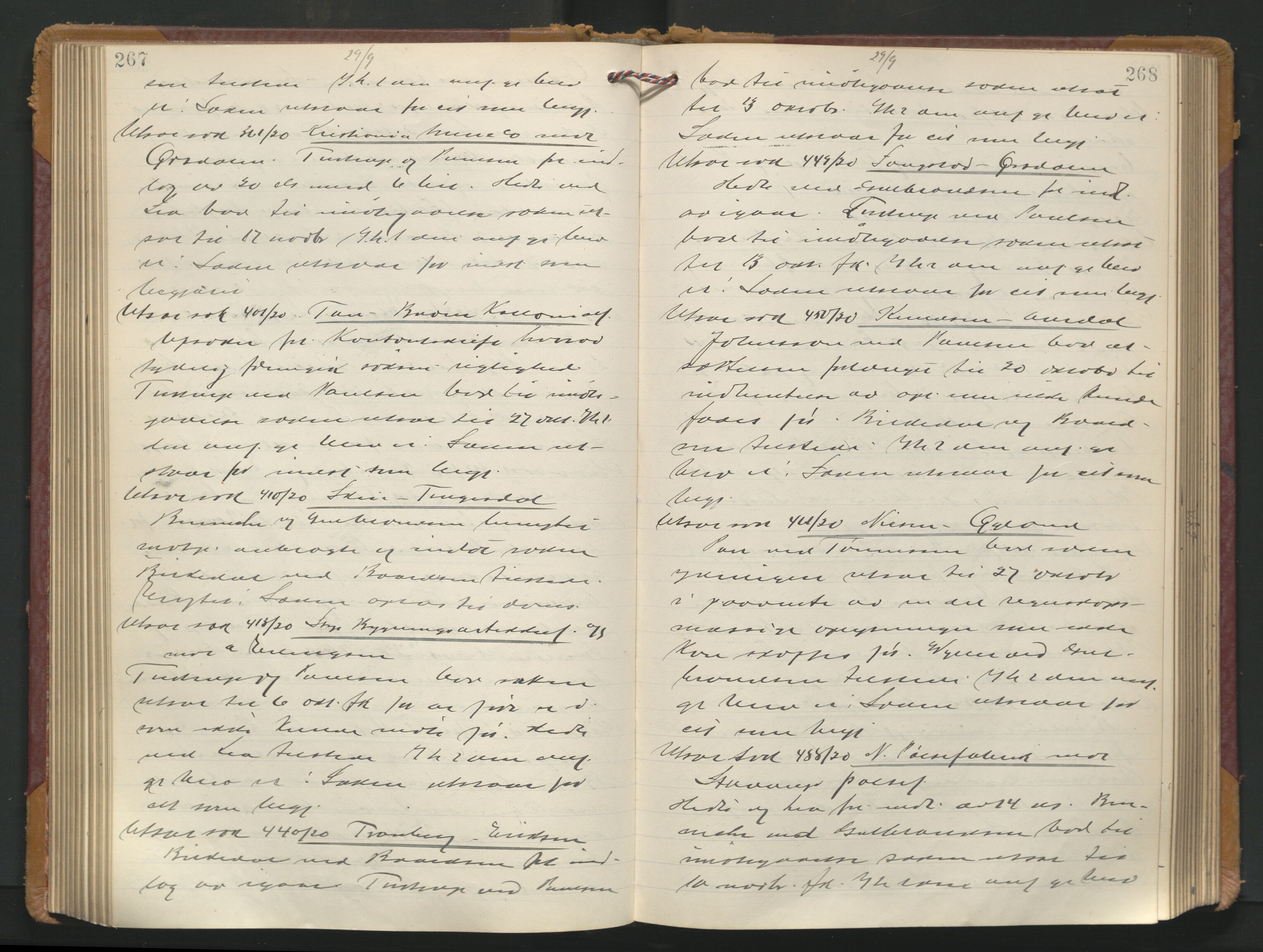 Stavanger byrett, AV/SAST-A-100455/001/3/320/3201BA/L0001: Bytingprotokoll, 1920-1921, p. 267-268