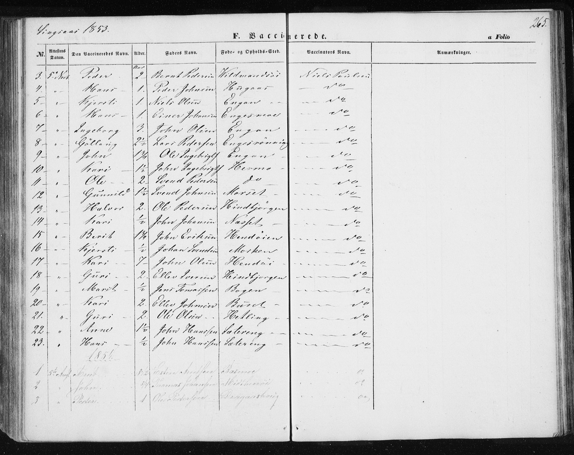 Ministerialprotokoller, klokkerbøker og fødselsregistre - Sør-Trøndelag, AV/SAT-A-1456/685/L0964: Parish register (official) no. 685A06 /2, 1846-1859, p. 265