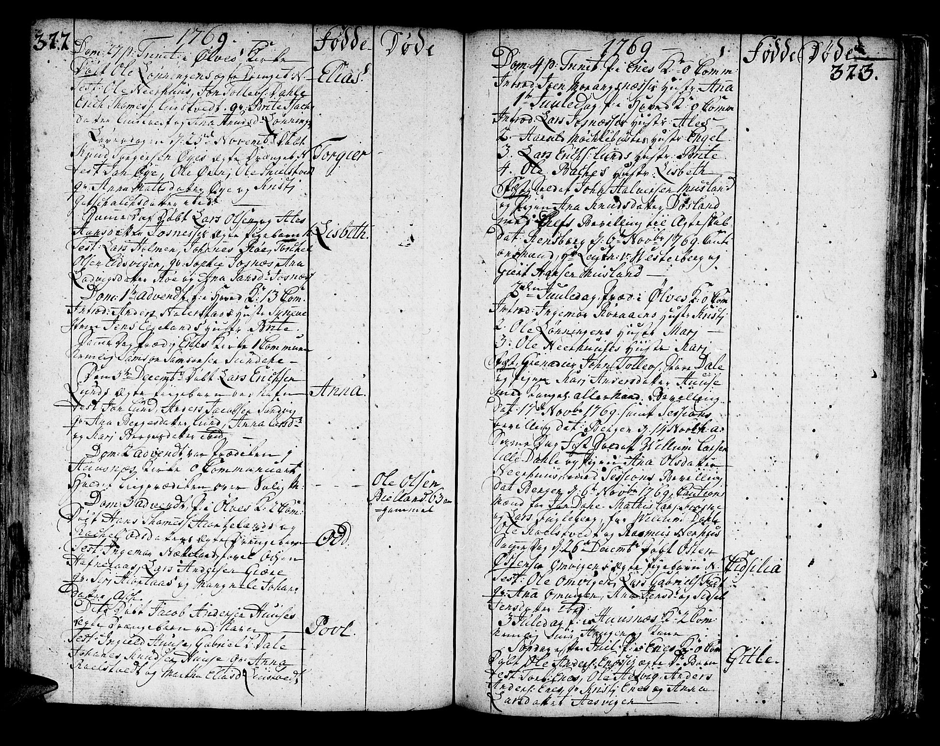 Kvinnherad sokneprestembete, AV/SAB-A-76401/H/Haa: Parish register (official) no. A 3, 1754-1777, p. 322-323