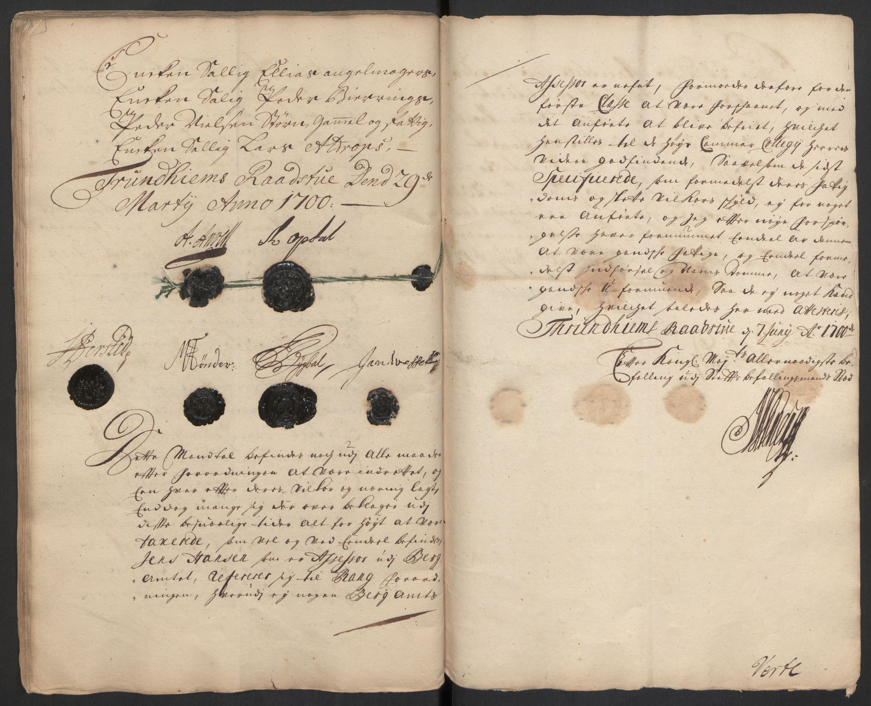 Rentekammeret inntil 1814, Reviderte regnskaper, Byregnskaper, AV/RA-EA-4066/R/Rs/L0507: [S3] Kontribusjonsregnskap, 1699-1711, p. 70