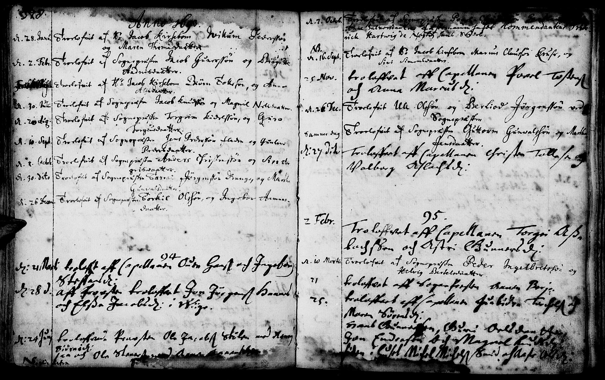 Oddernes sokneprestkontor, SAK/1111-0033/F/Fa/Faa/L0001: Parish register (official) no. A 1, 1692-1718, p. 378-379