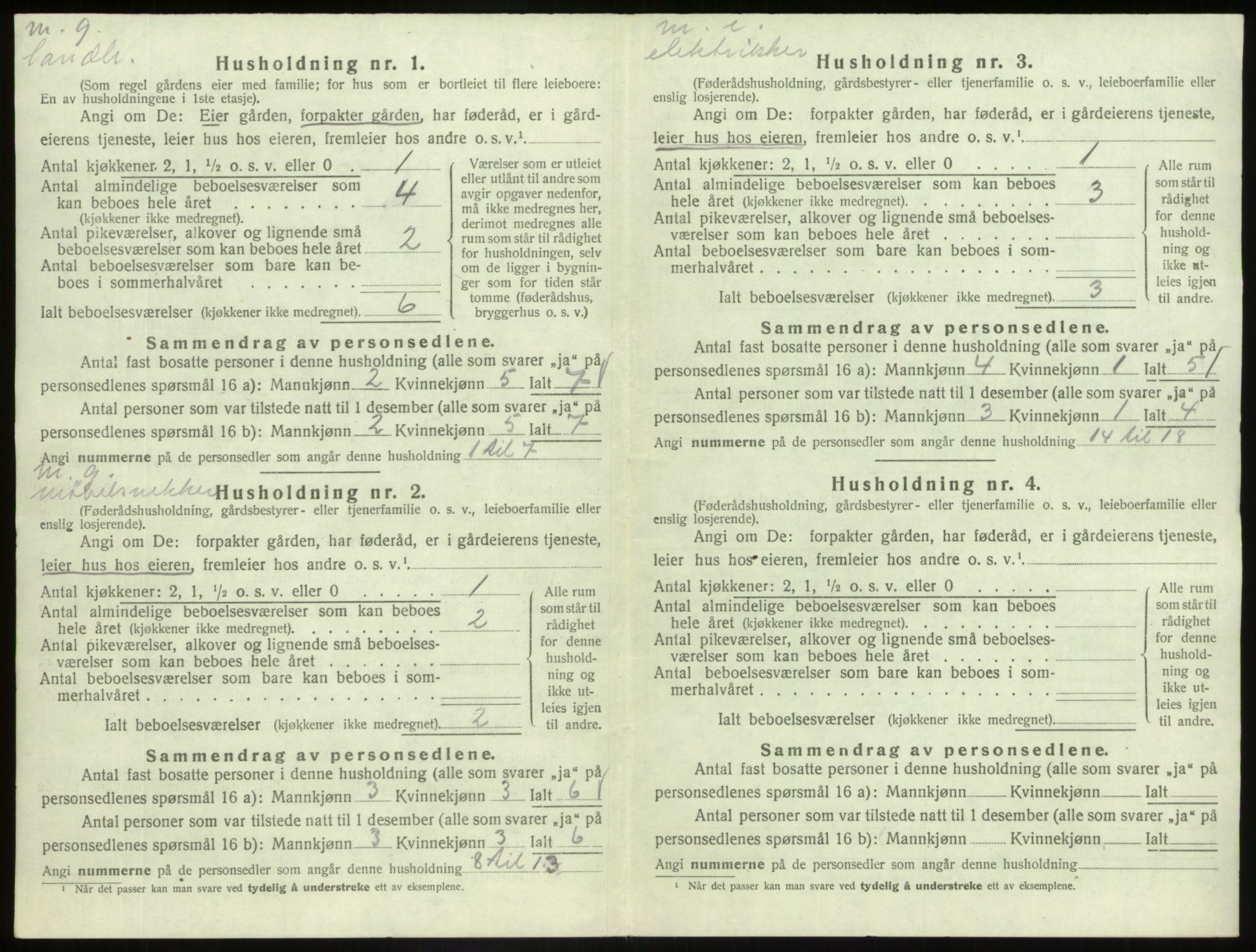 SAB, 1920 census for Askvoll, 1920, p. 202