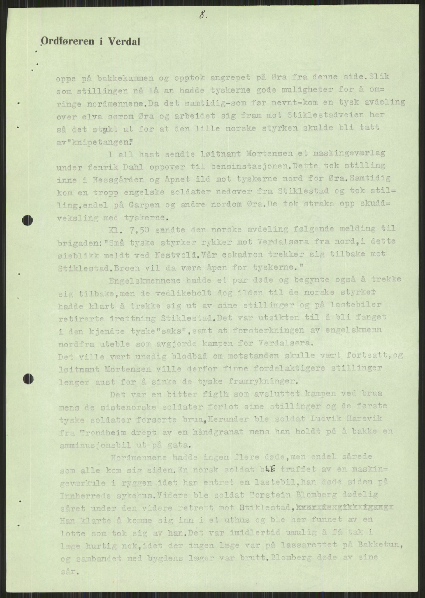 Forsvaret, Forsvarets krigshistoriske avdeling, AV/RA-RAFA-2017/Y/Ya/L0016: II-C-11-31 - Fylkesmenn.  Rapporter om krigsbegivenhetene 1940., 1940, p. 600