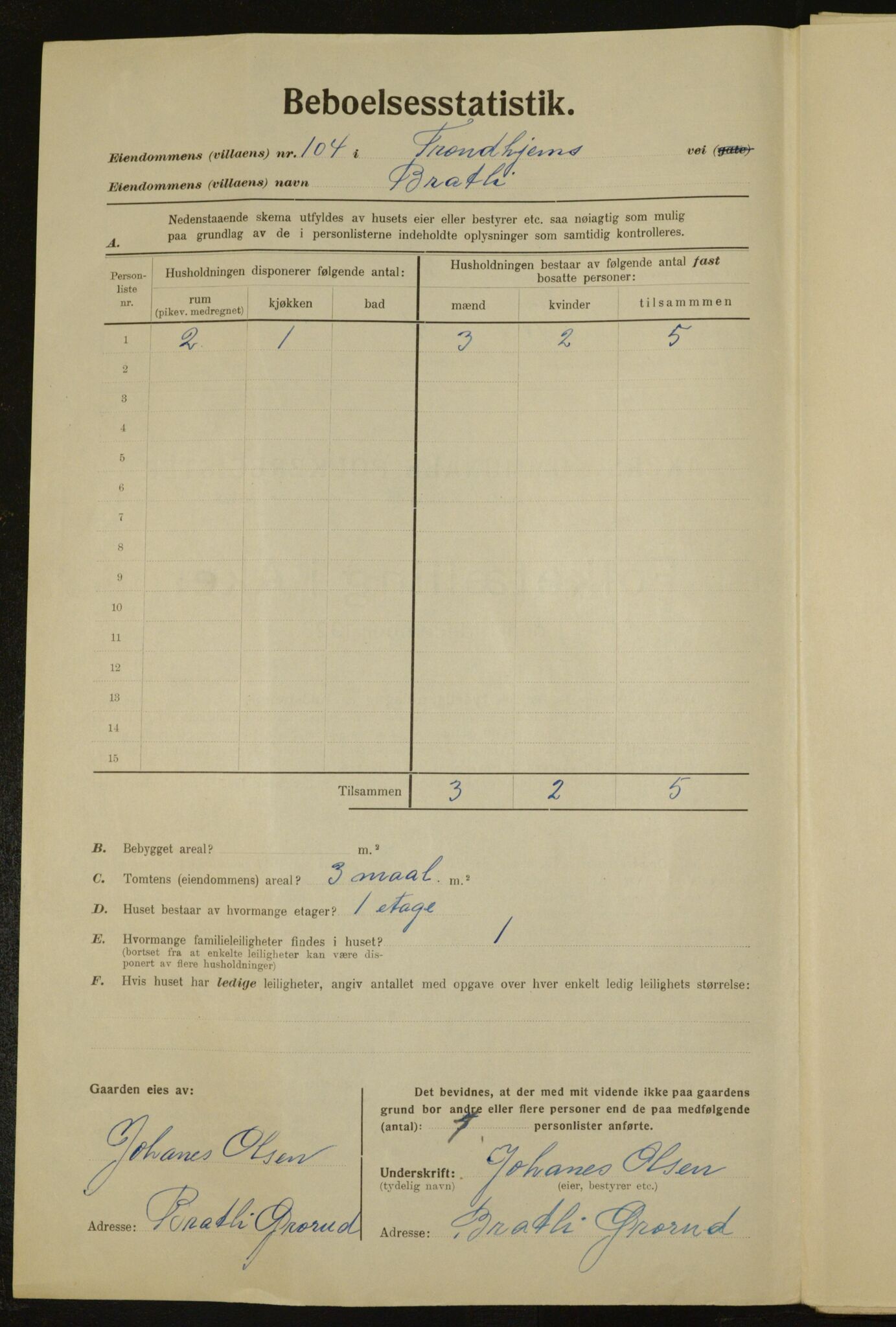 , Municipal Census 1923 for Aker, 1923, p. 33319