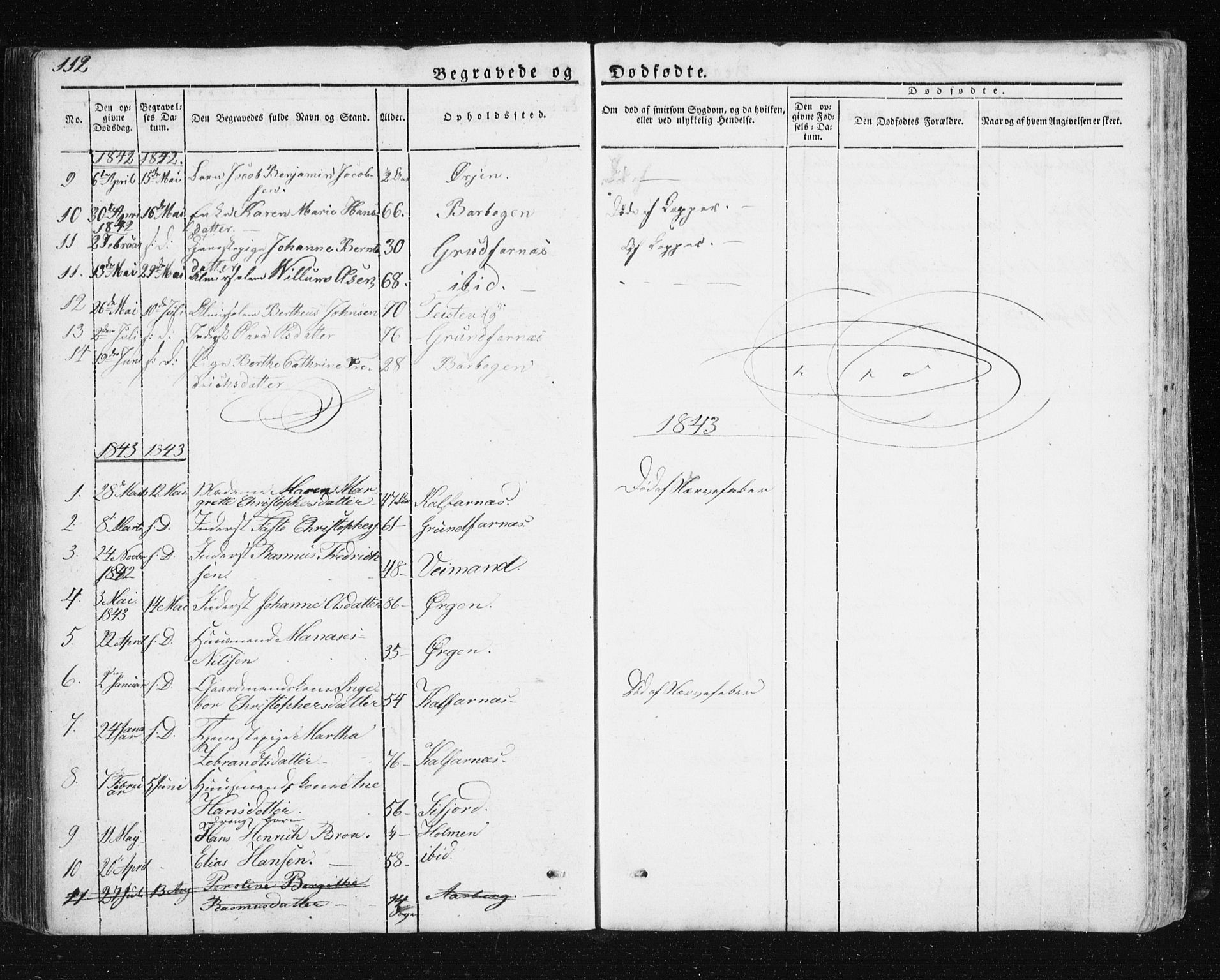 Berg sokneprestkontor, SATØ/S-1318/G/Ga/Gab/L0011klokker: Parish register (copy) no. 11, 1833-1878, p. 112