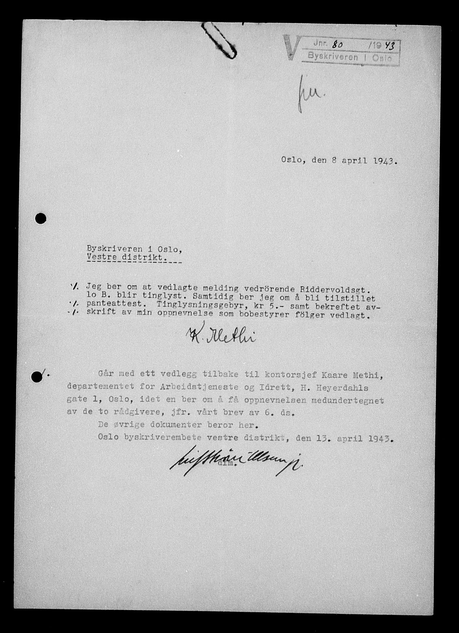 Justisdepartementet, Tilbakeføringskontoret for inndratte formuer, AV/RA-S-1564/H/Hc/Hcc/L0984: --, 1945-1947, p. 361