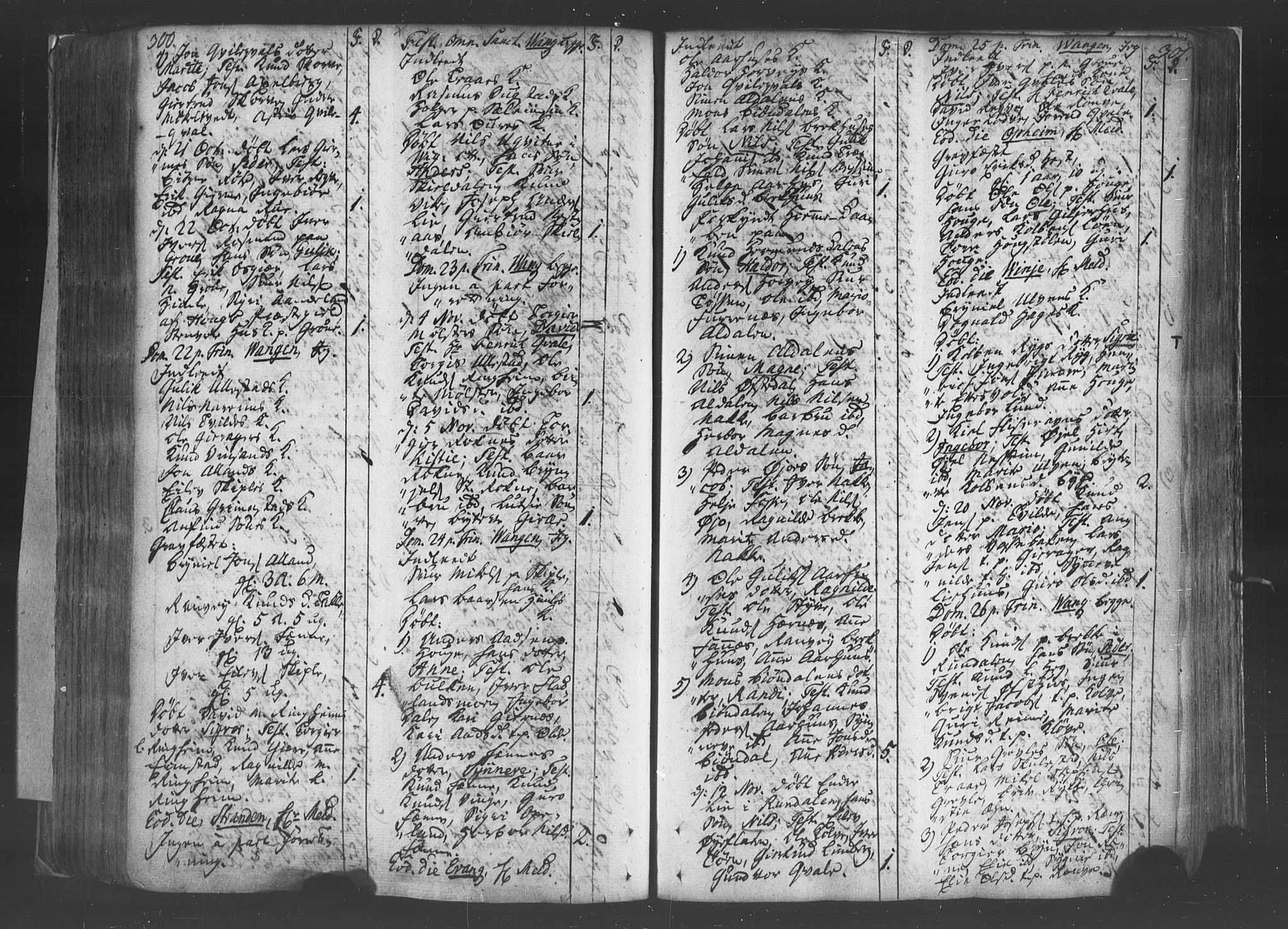 Voss sokneprestembete, AV/SAB-A-79001/H/Haa: Parish register (official) no. A 8, 1752-1780, p. 300-301