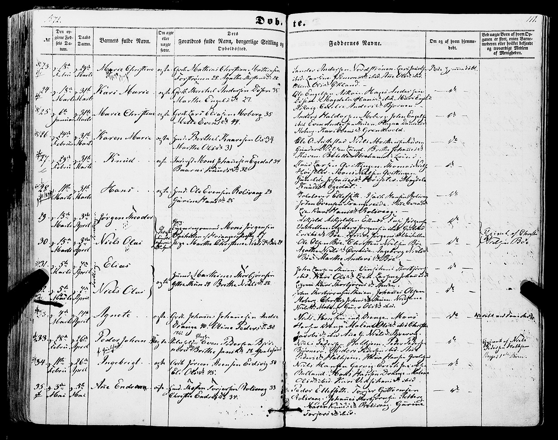 Os sokneprestembete, AV/SAB-A-99929: Parish register (official) no. A 17, 1860-1873, p. 111