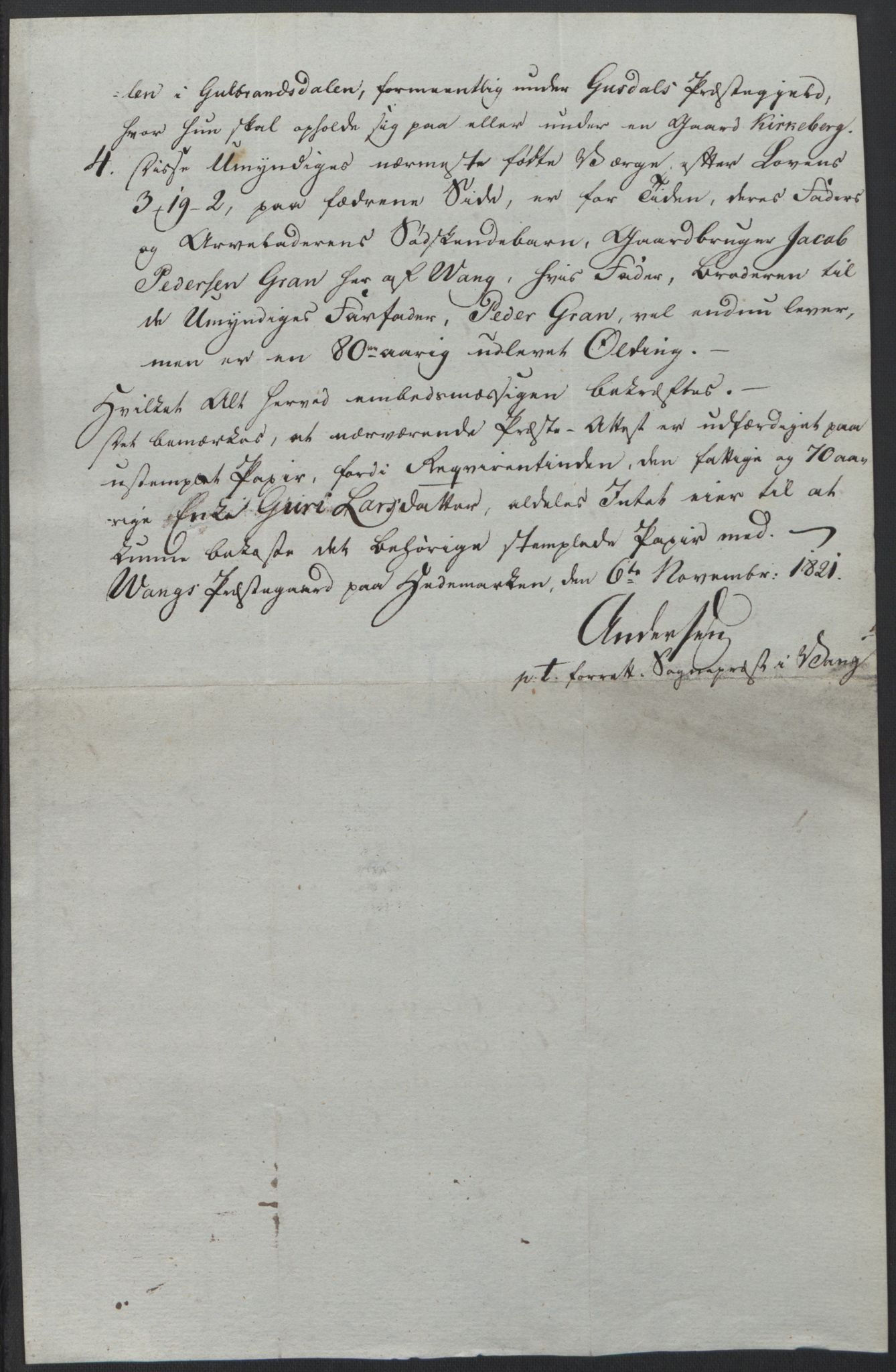 Forsvaret, Generalauditøren, AV/RA-RAFA-1772/F/Fj/Fjb/L0005: Skifter 1818 - 1823, 1818-1823, p. 41
