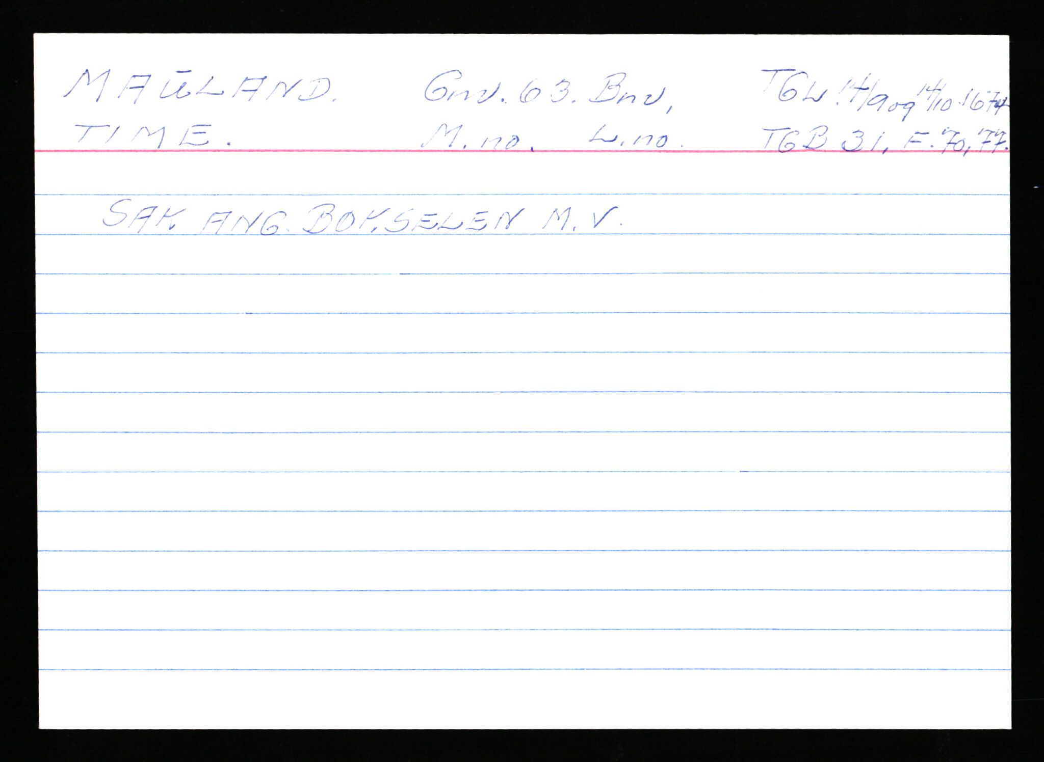Statsarkivet i Stavanger, AV/SAST-A-101971/03/Y/Ym/L0038: Åstedskort sortert etter gårdsnavn: Mauland - Mo, 1600-1950, p. 4