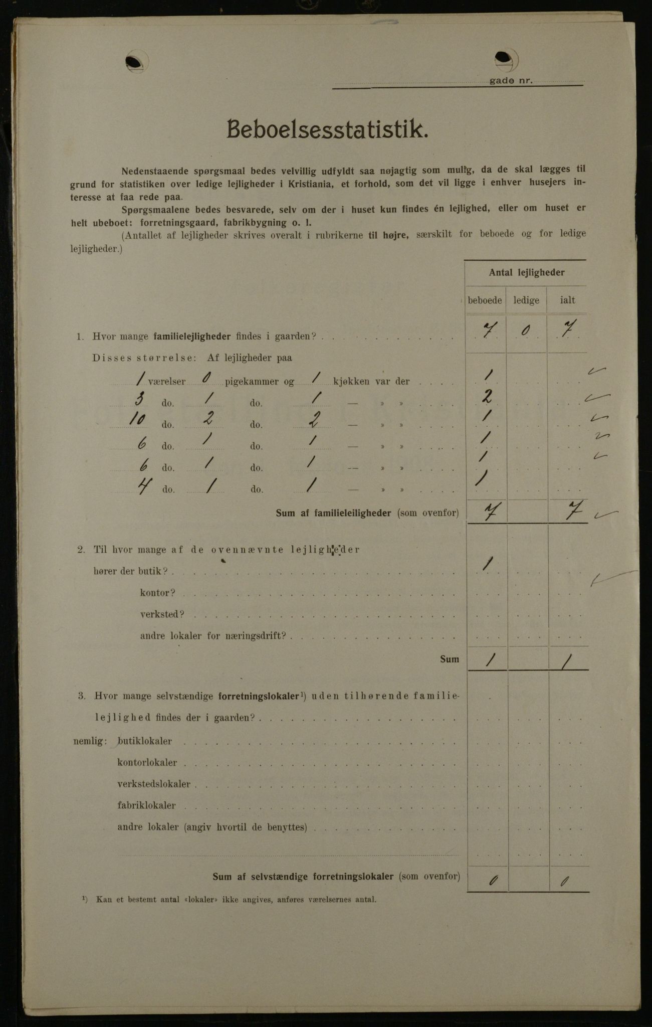 OBA, Municipal Census 1908 for Kristiania, 1908, p. 3360