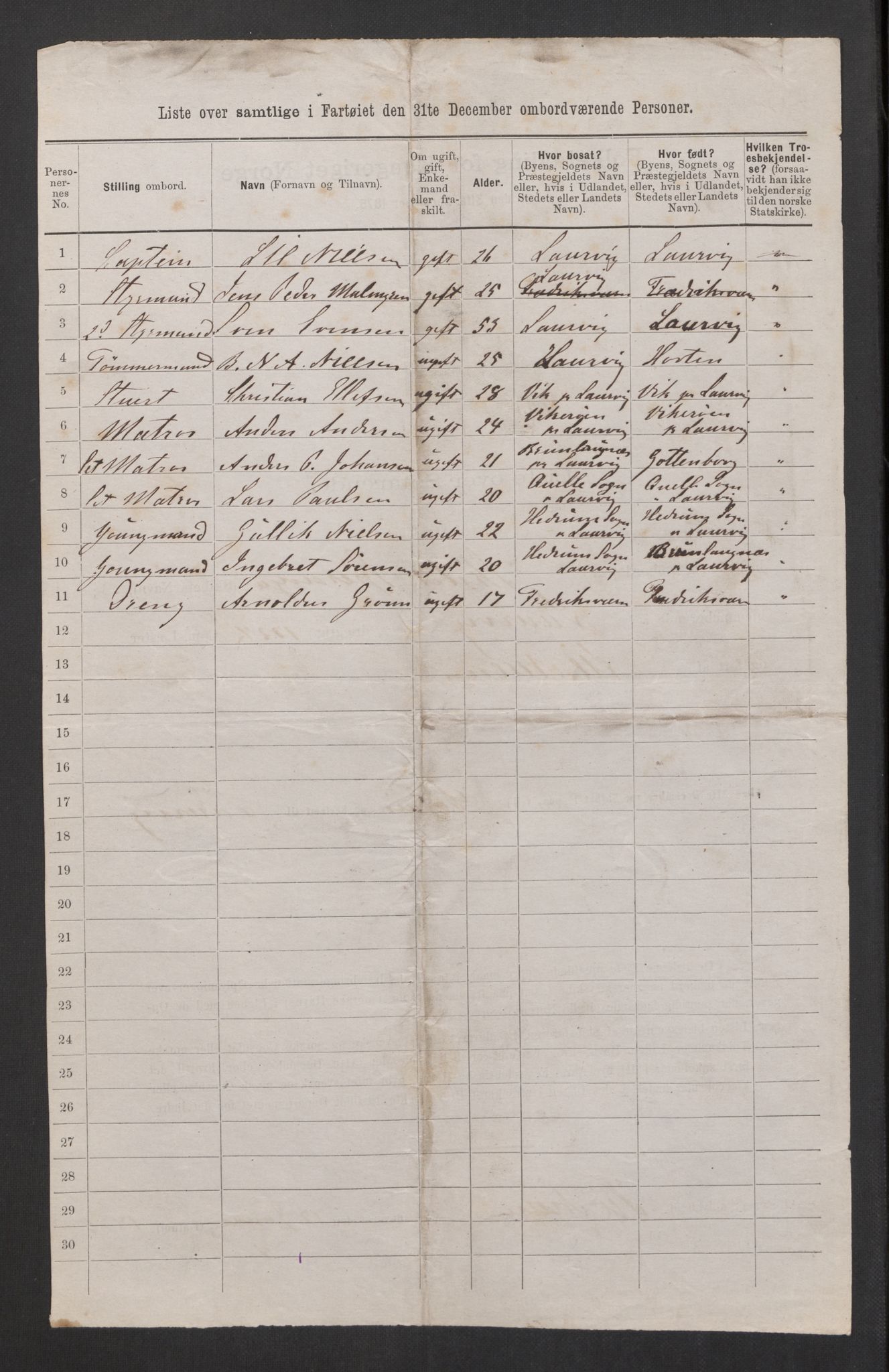 RA, 1875 census, lists of crew on ships: Ships in domestic ports, 1875, p. 242