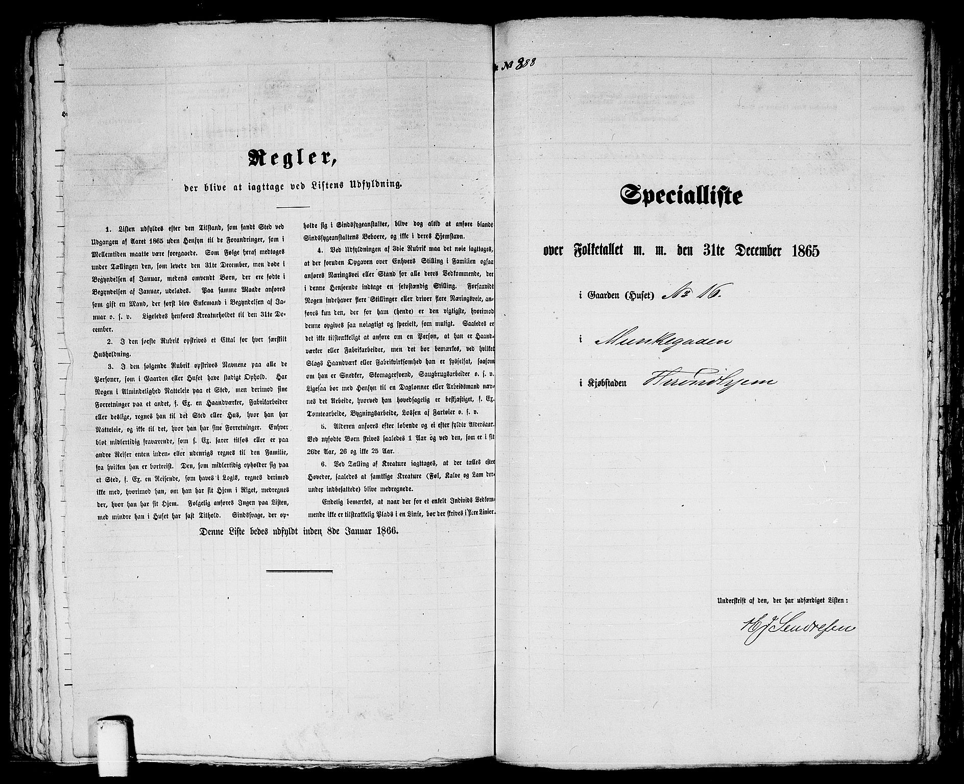 RA, 1865 census for Trondheim, 1865, p. 1849