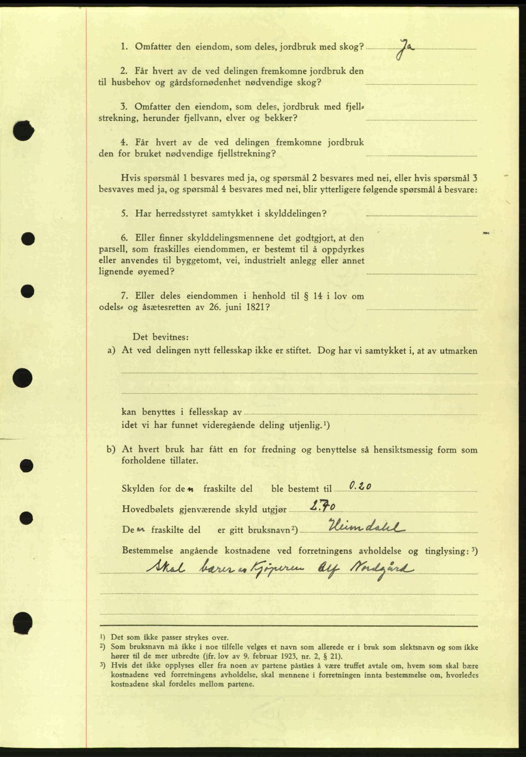 Idd og Marker sorenskriveri, AV/SAO-A-10283/G/Gb/Gbb/L0007: Mortgage book no. A7, 1944-1945, Diary no: : 893/1945