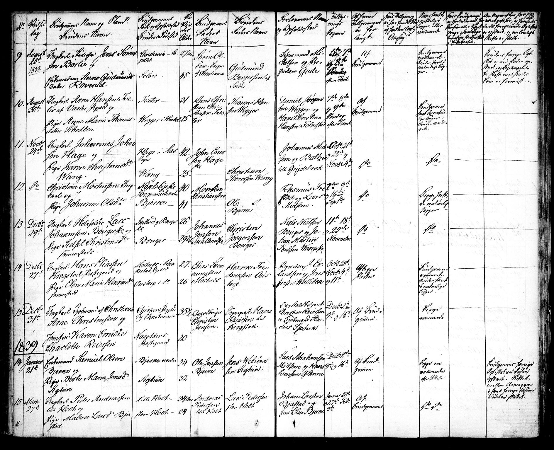 Kråkstad prestekontor Kirkebøker, SAO/A-10125a/F/Fa/L0005: Parish register (official) no. I 5, 1837-1847, p. 122