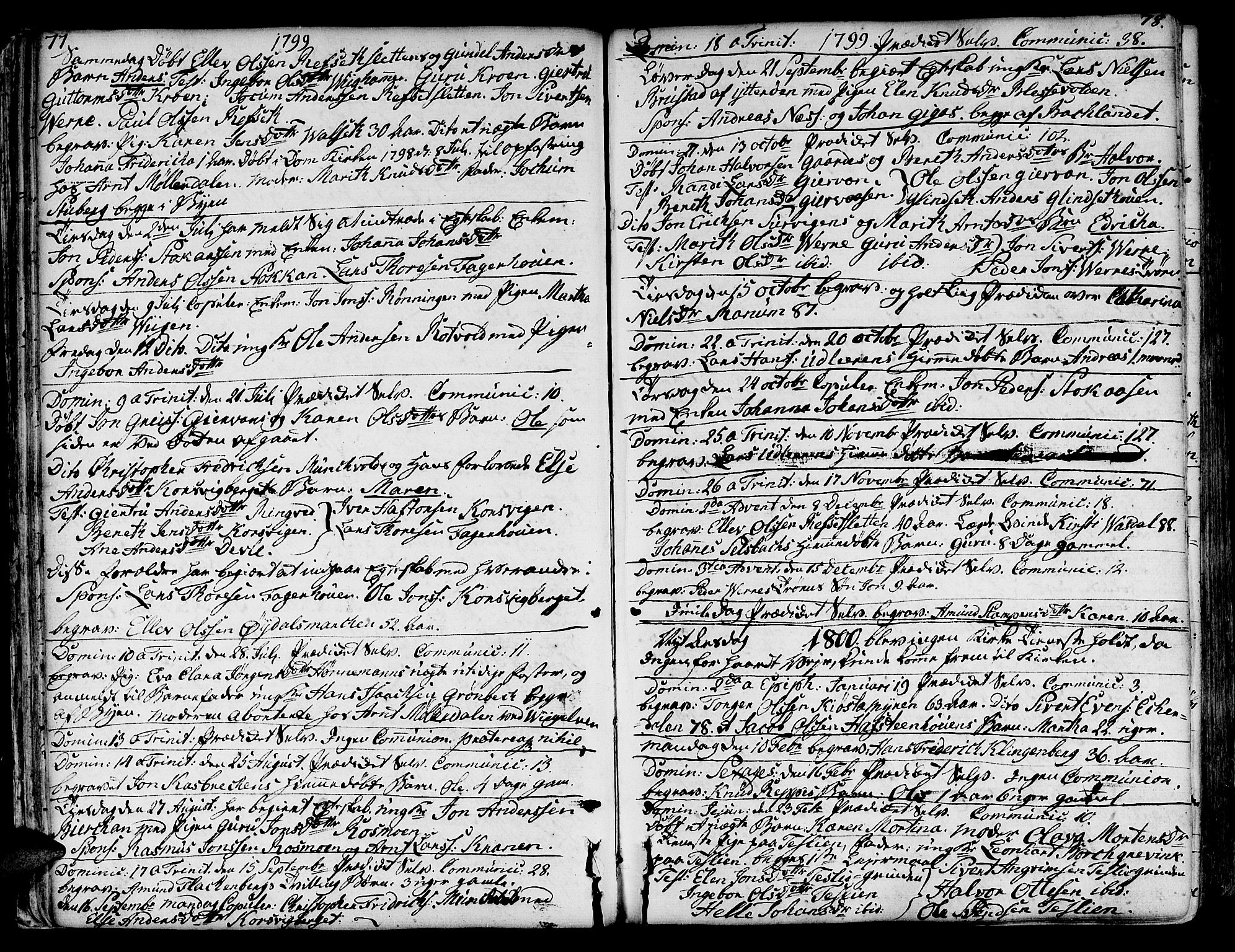 Ministerialprotokoller, klokkerbøker og fødselsregistre - Sør-Trøndelag, SAT/A-1456/606/L0280: Parish register (official) no. 606A02 /1, 1781-1817, p. 77-78