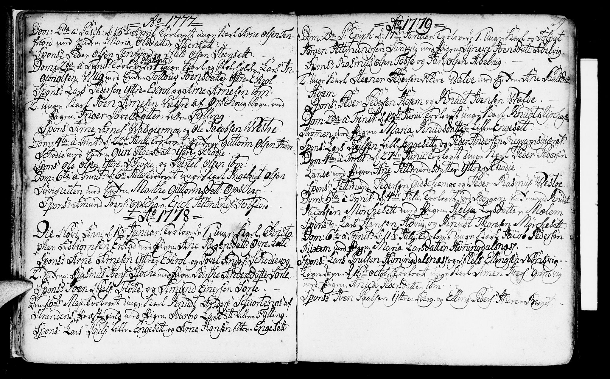Ministerialprotokoller, klokkerbøker og fødselsregistre - Møre og Romsdal, SAT/A-1454/524/L0349: Parish register (official) no. 524A01, 1698-1779, p. 29