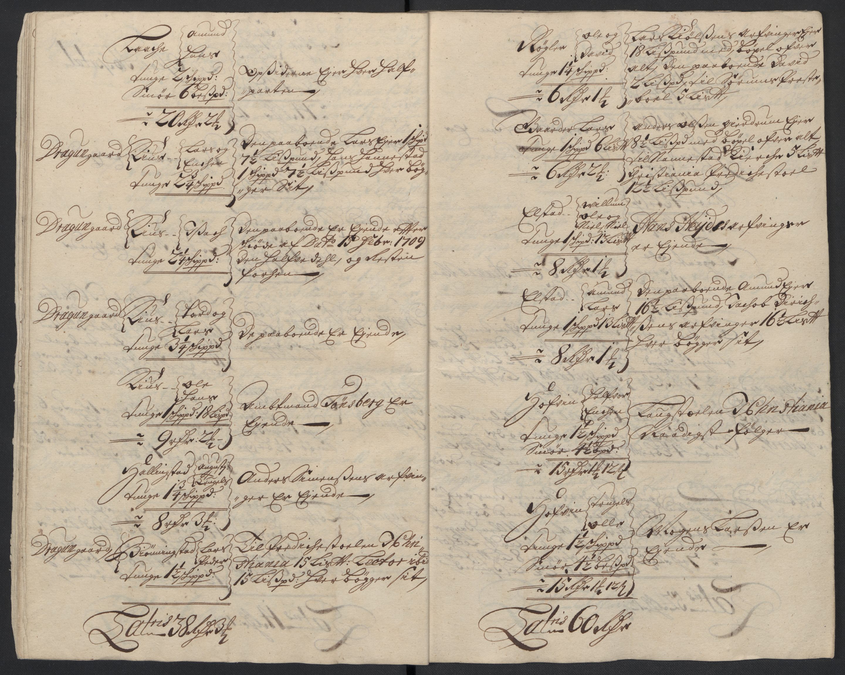 Rentekammeret inntil 1814, Reviderte regnskaper, Fogderegnskap, AV/RA-EA-4092/R12/L0720: Fogderegnskap Øvre Romerike, 1710-1711, p. 33