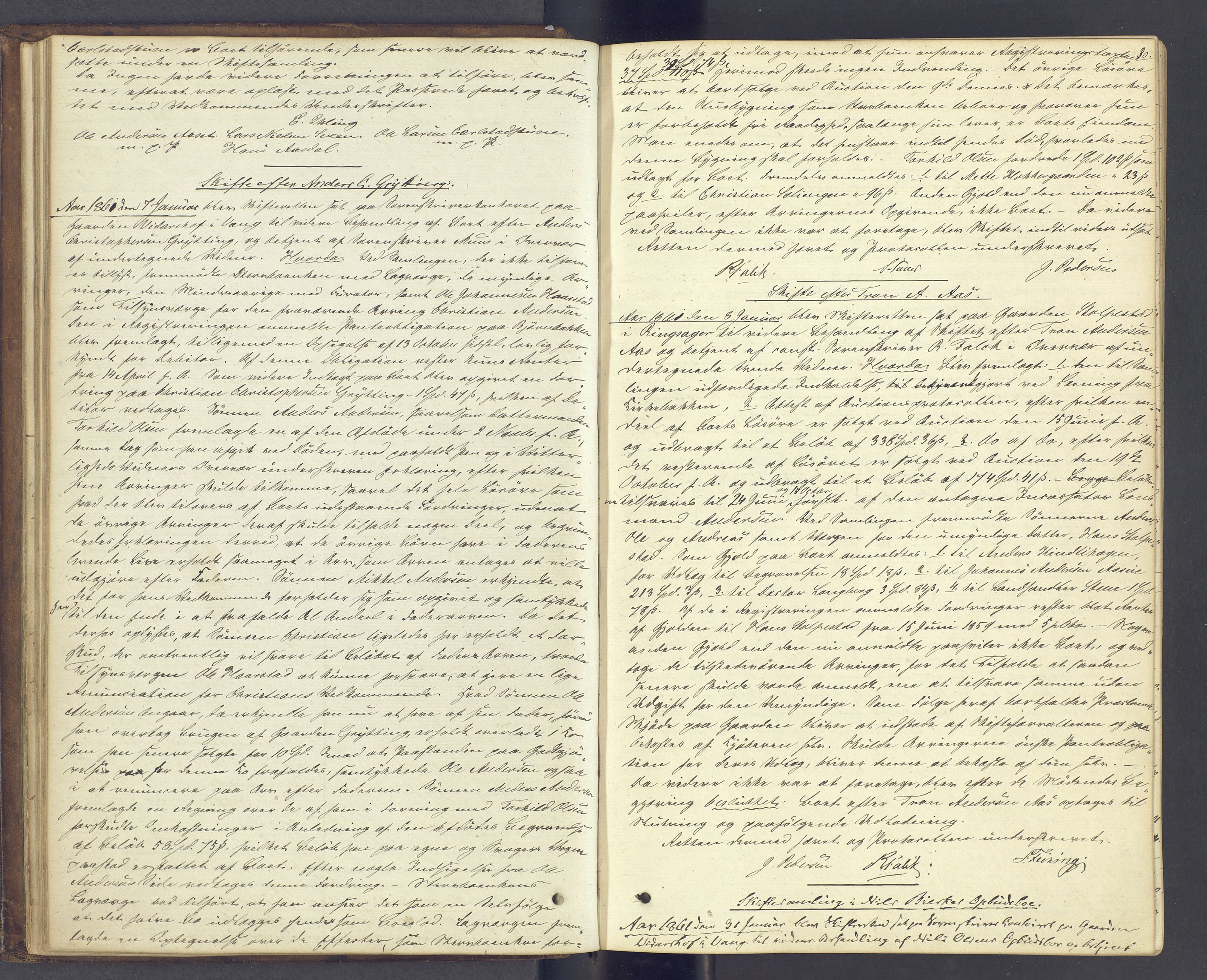Nord-Hedmark sorenskriveri, AV/SAH-TING-012/J/Ja/L0013: Skifteprotokoll, 1860-1867, p. 29b-30a