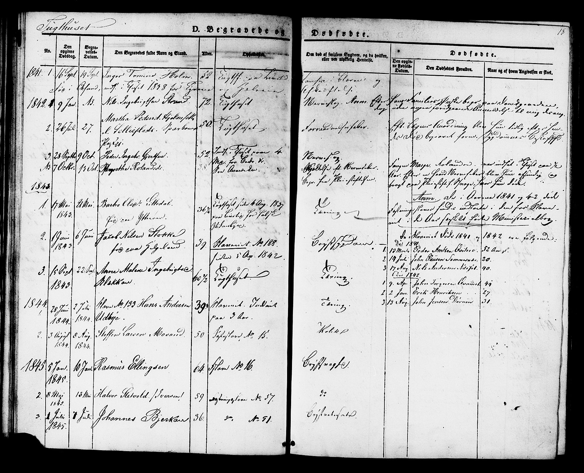Ministerialprotokoller, klokkerbøker og fødselsregistre - Sør-Trøndelag, SAT/A-1456/624/L0480: Parish register (official) no. 624A01, 1841-1864, p. 18