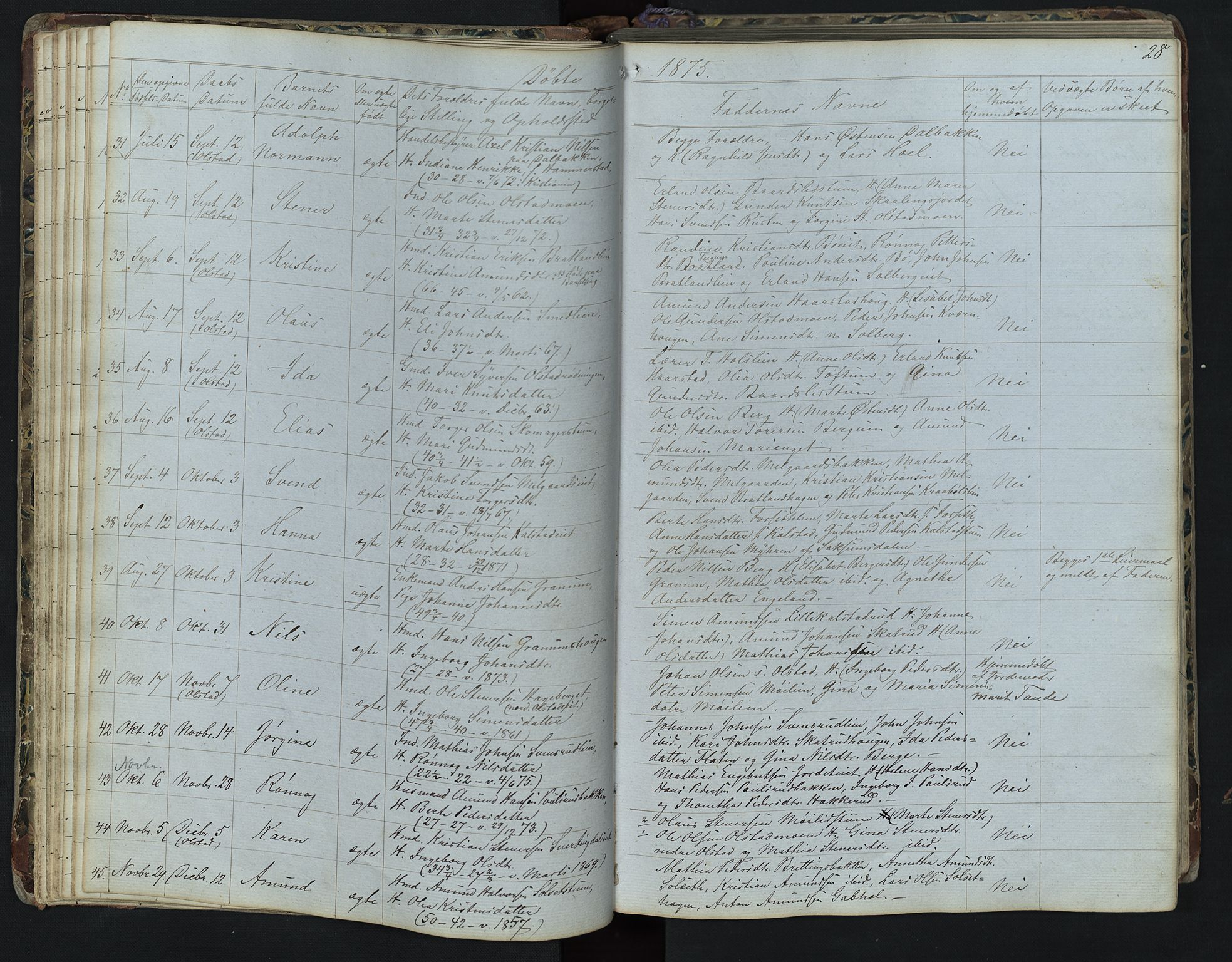 Vestre Gausdal prestekontor, SAH/PREST-094/H/Ha/Hab/L0001: Parish register (copy) no. 1, 1867-1895, p. 28
