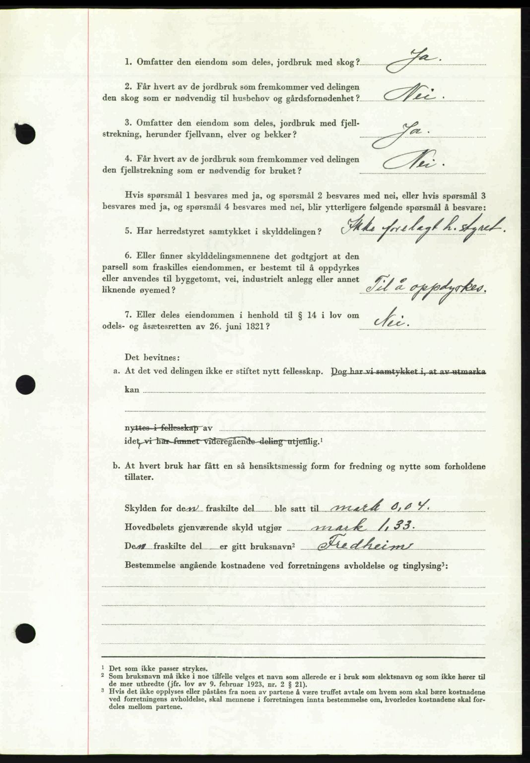 Romsdal sorenskriveri, AV/SAT-A-4149/1/2/2C: Mortgage book no. A31, 1949-1949, Diary no: : 3588/1949