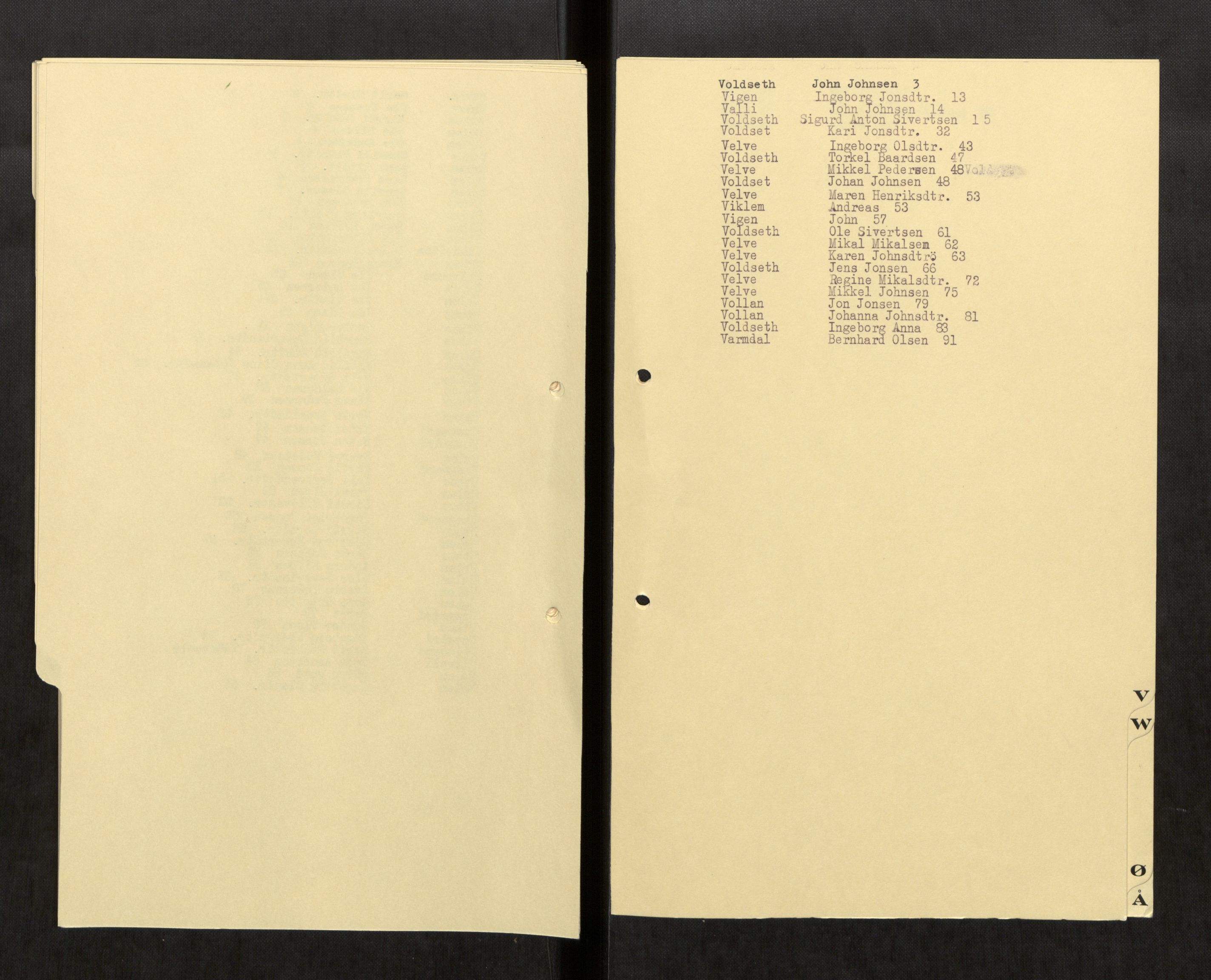 Selbu lensmannskontor, AV/SAT-A-1081/2/G/Ga/L0009: Register over dødsfallsprotokoller , 1911-1962